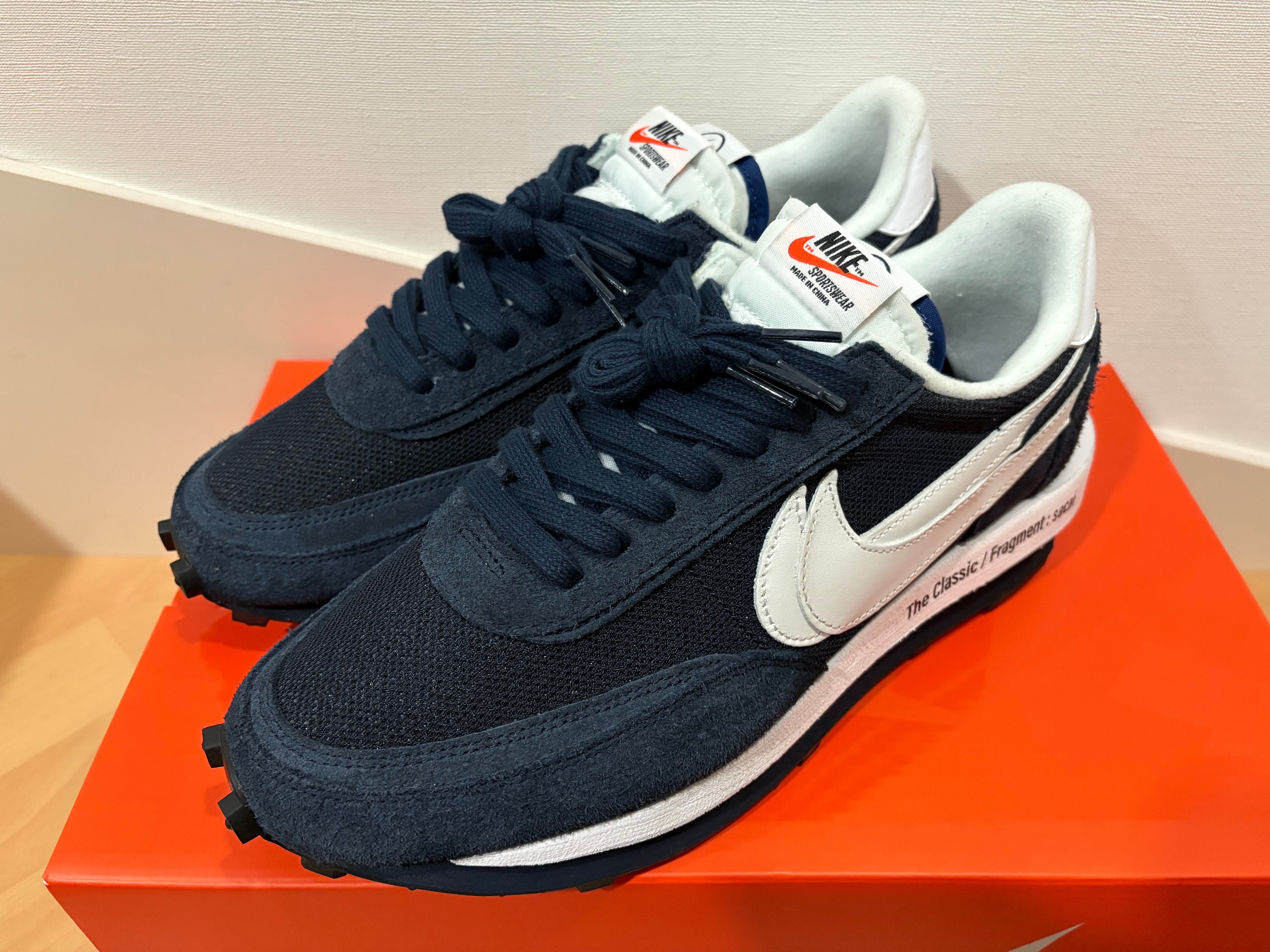 fragment design × sacai × Nike LD Waffle "Blackended Blue"