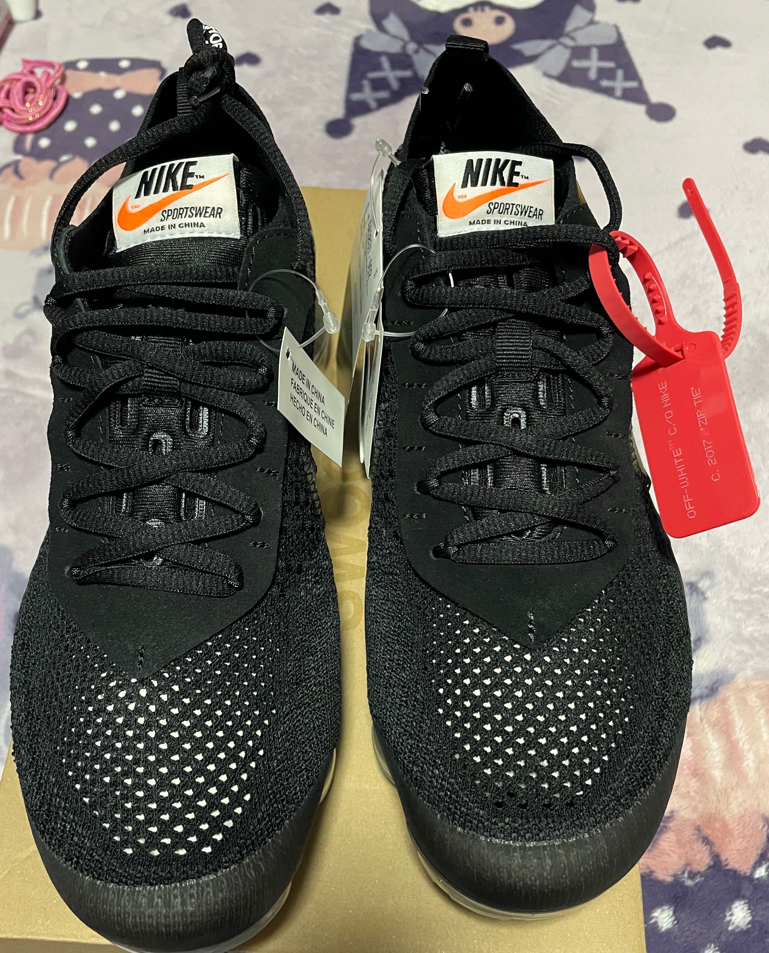 Off-White × Nike Air Vapormax "Black/Total Orange/Clear"