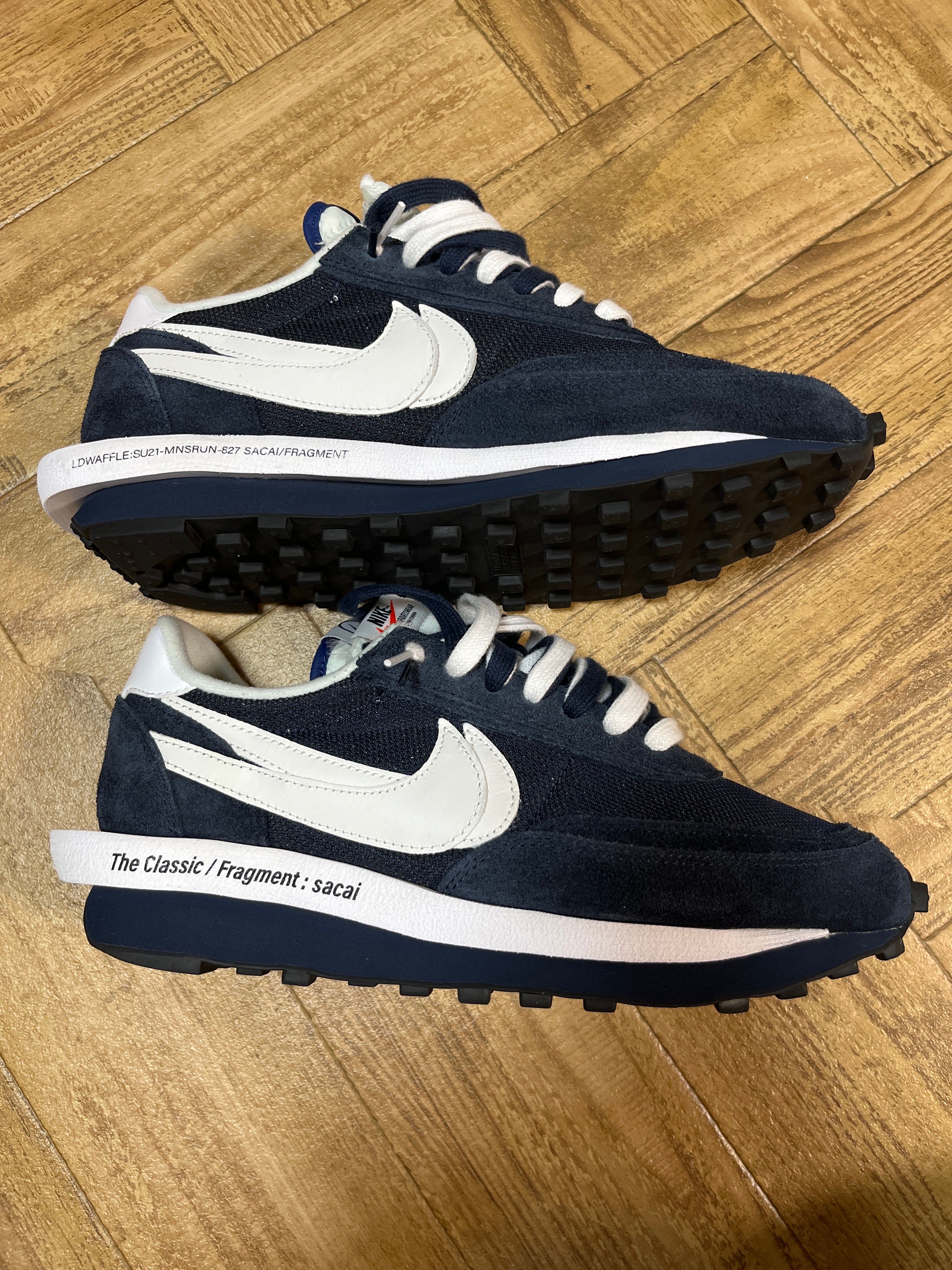Fragment × sacai × Nike LD Waffle "Blackended Blue"
