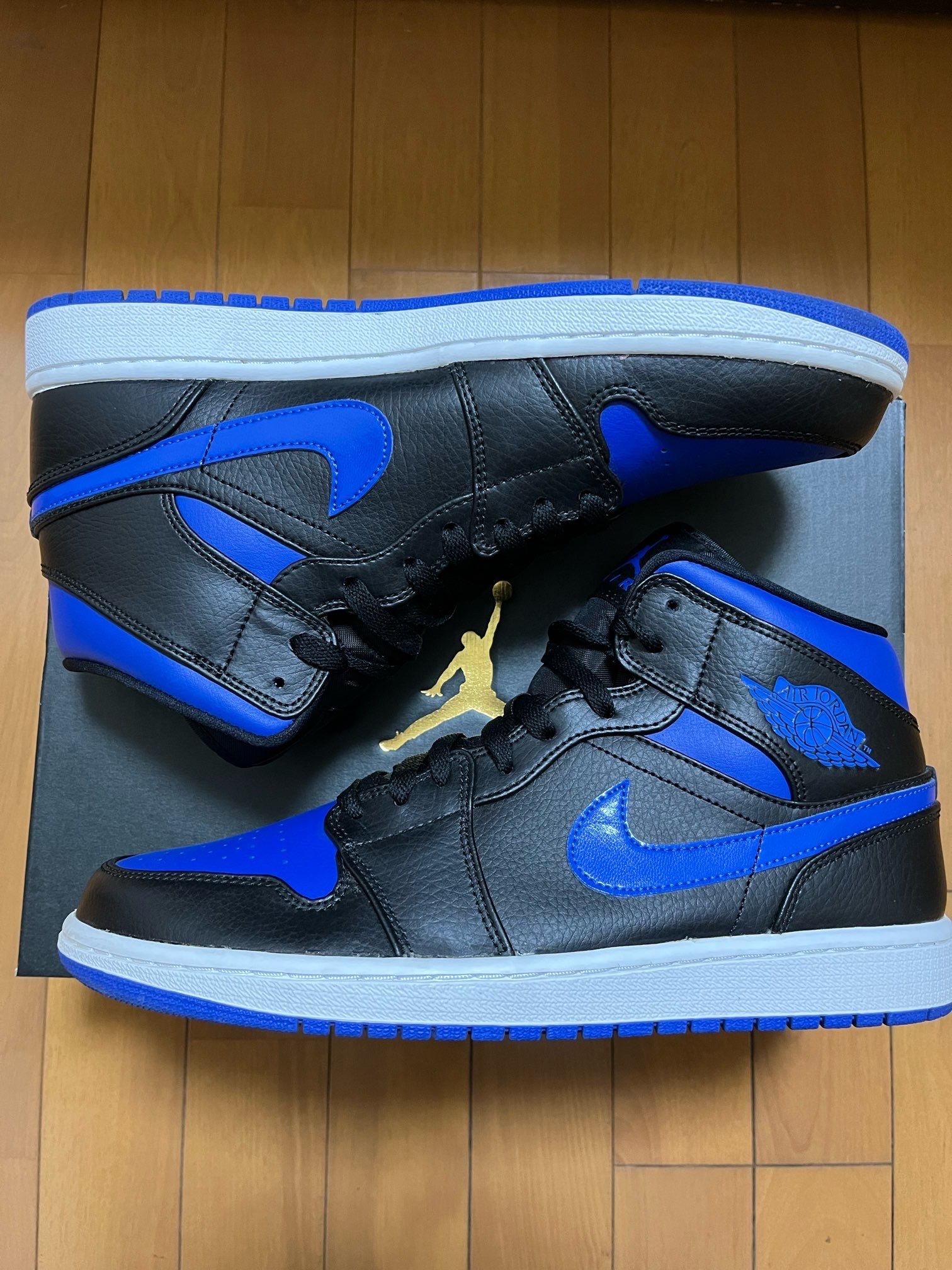NIKE AIR JORDAN 1 MID "BLACK/BLUE"