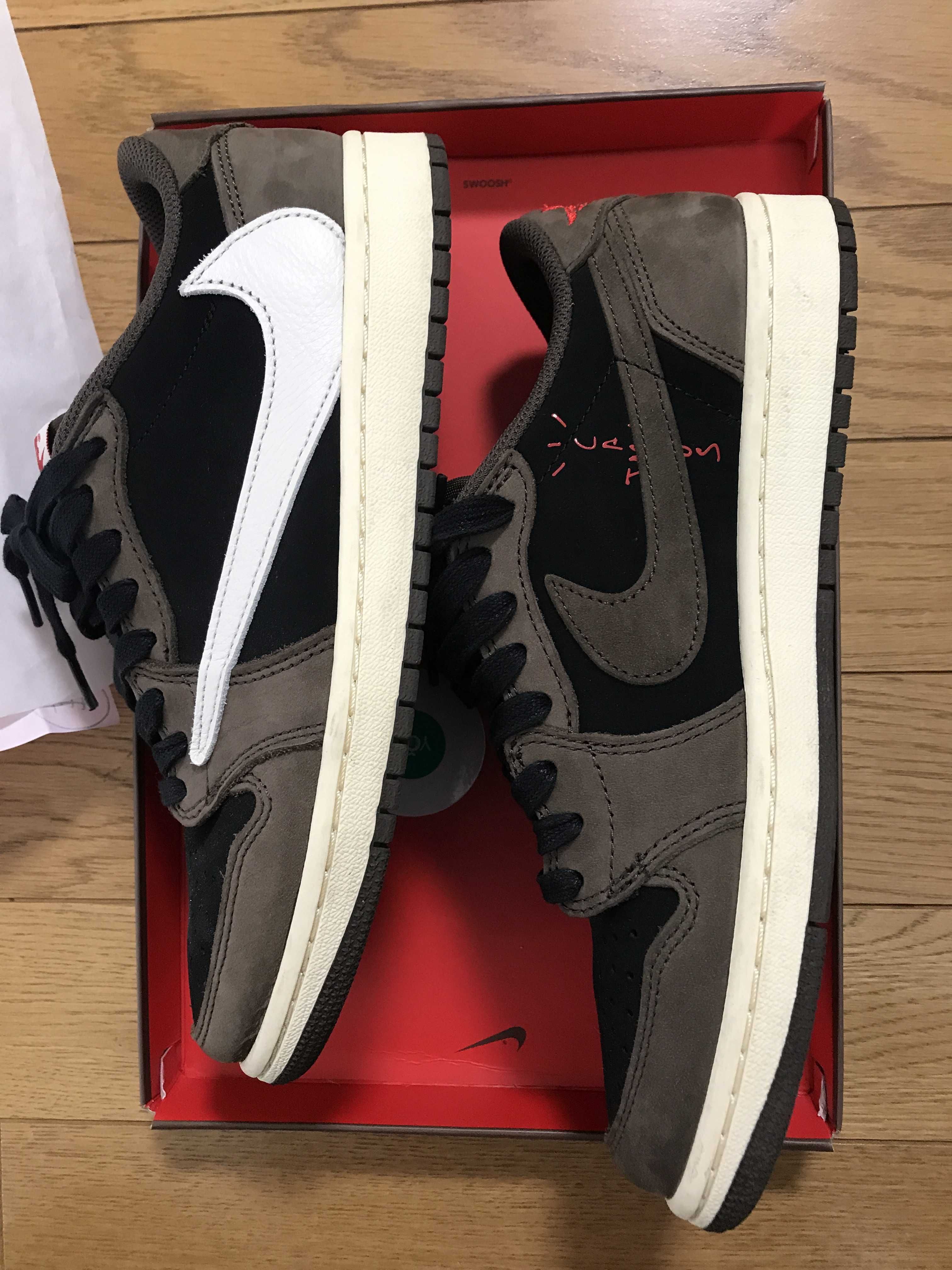 Travis Scott × Nike Air Jordan 1 Low OG SP-T "Black/Dark Mocha"