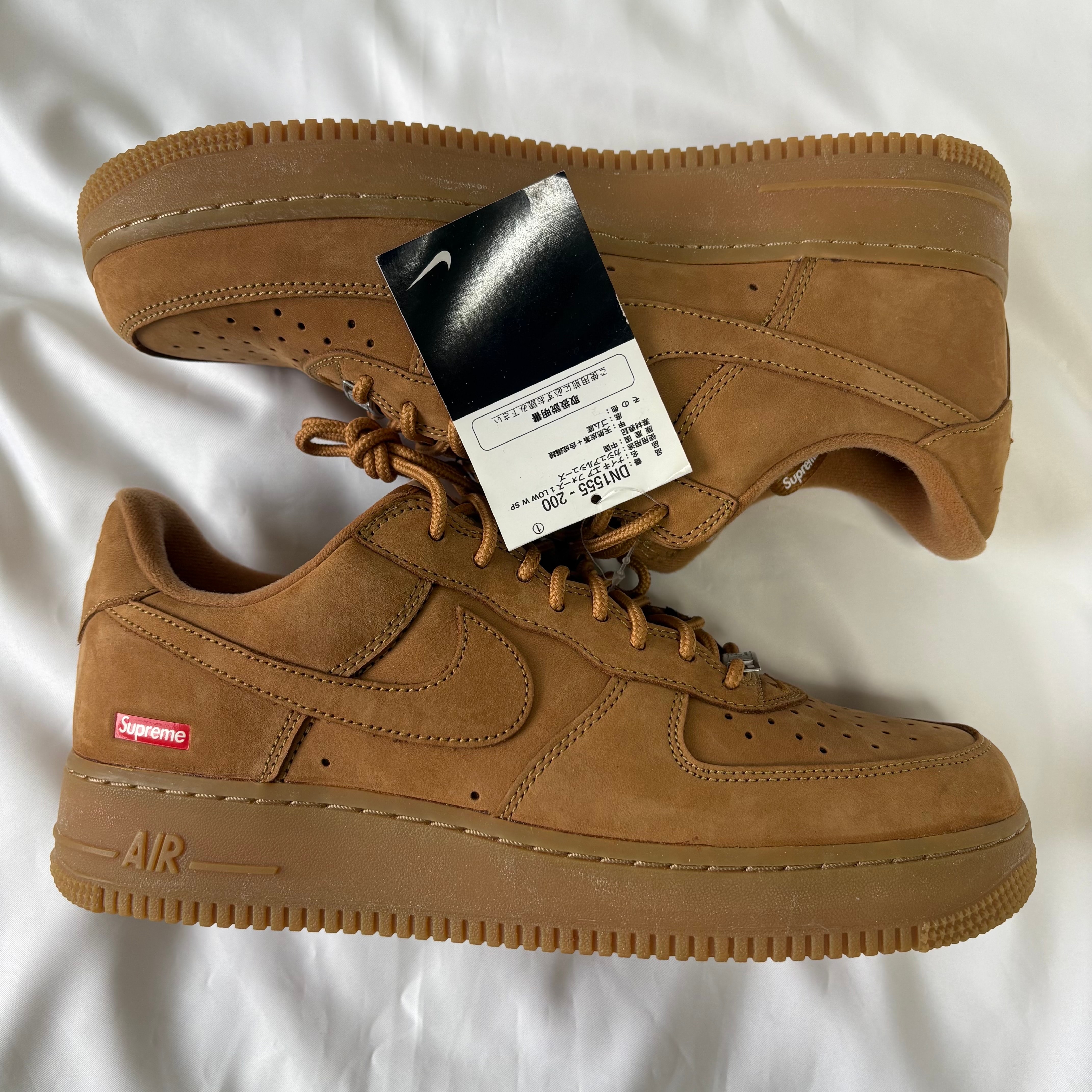 Supreme × Nike Air Force 1 Low "Flax/Wheat"