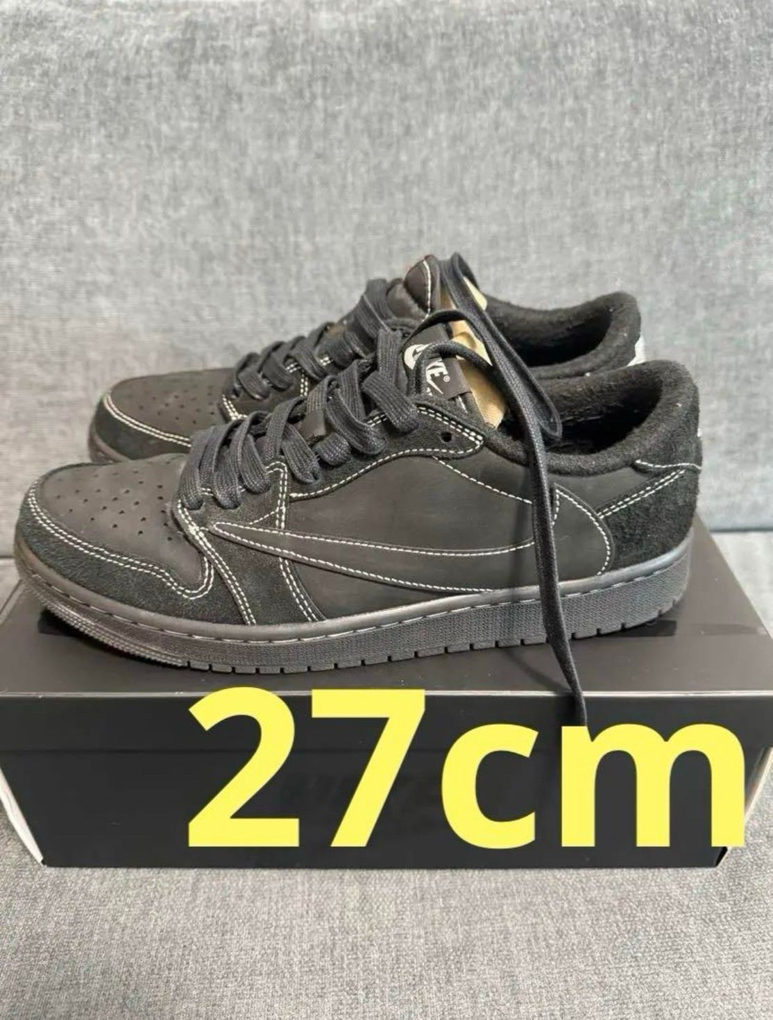 Travis Scott × Nike Air Jordan 1 Low OG SP "Black Phantom"