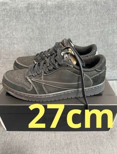 Travis Scott × Nike Air Jordan 1 Low OG SP "Black Phantom"