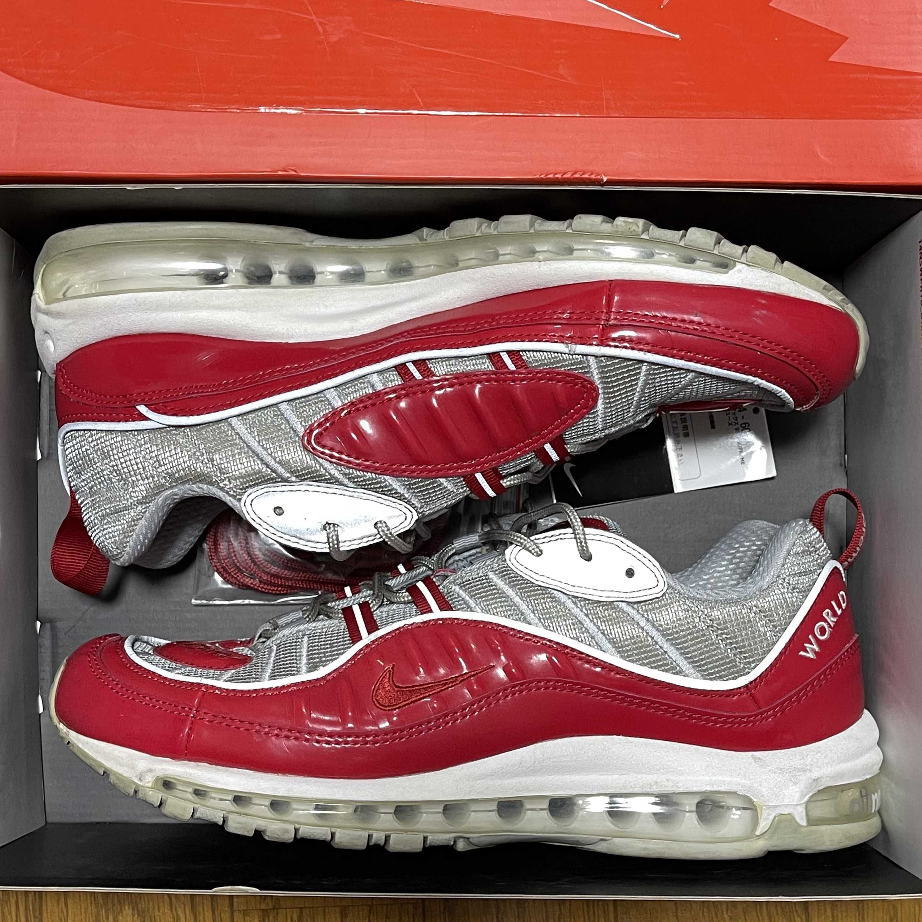 Supreme × Nike Air Max 98 "Varsity Red/Reflect Silver"