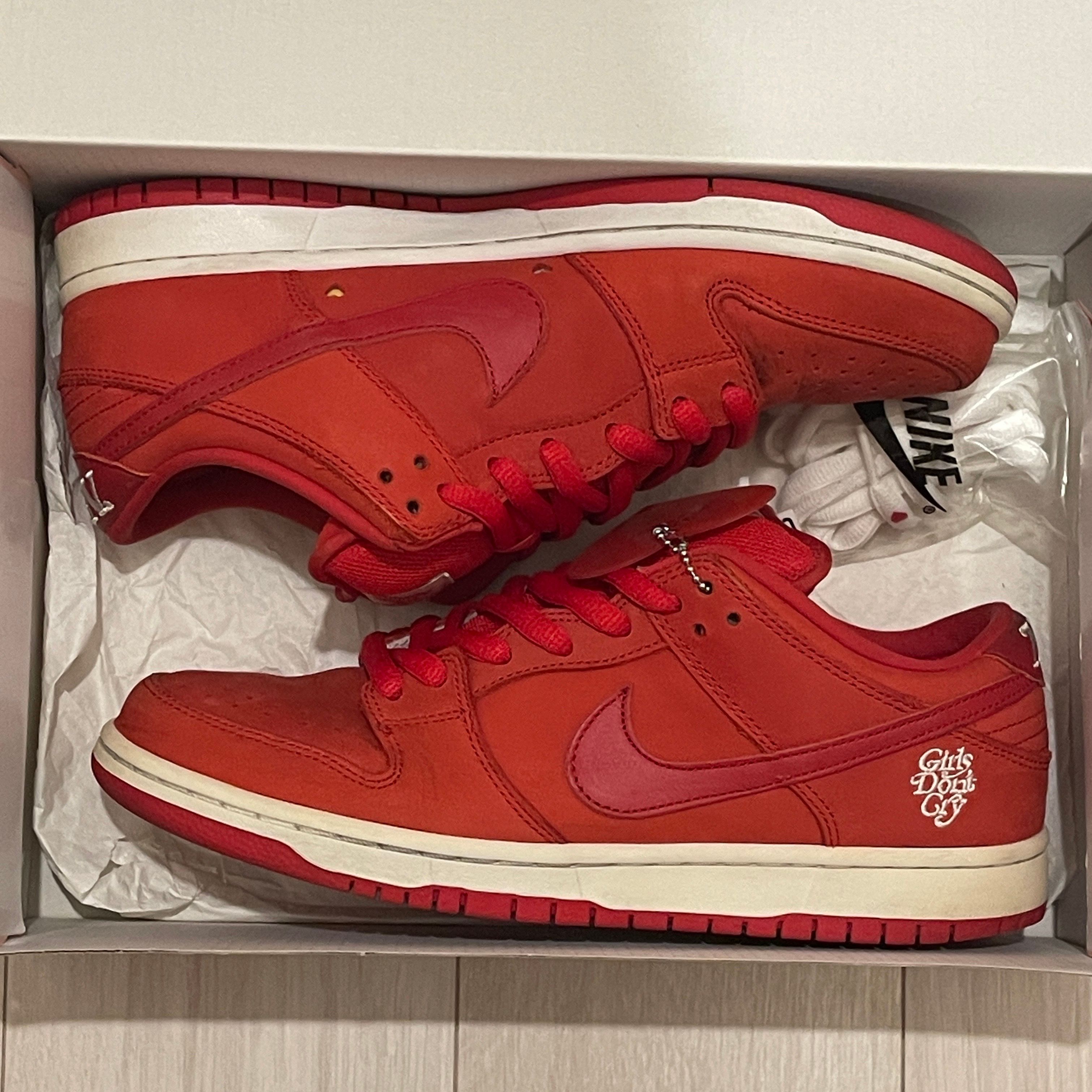 Girls Don't Cry × Nike SB Dunk Low Pro QS "Red" / VERDY
