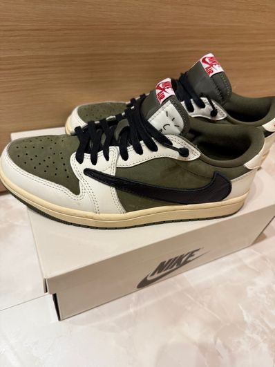 Travis Scott × Nike Air Jordan 1 Low OG SP "Reverse Olive"
