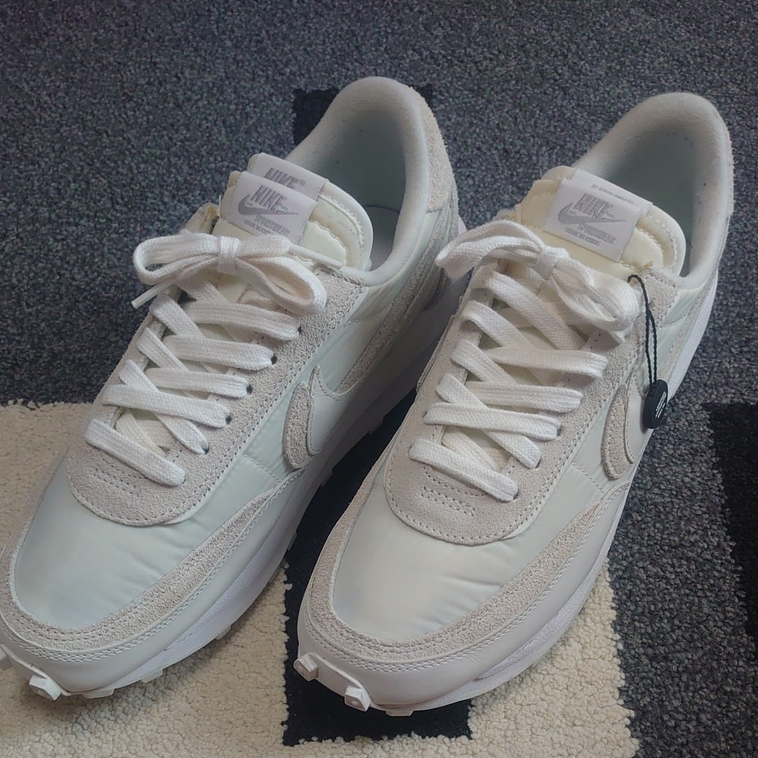 sacai × Nike LDV Waffle "Triple White"