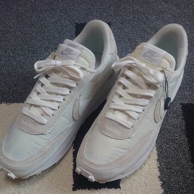 sacai × Nike LDV Waffle "Triple White"