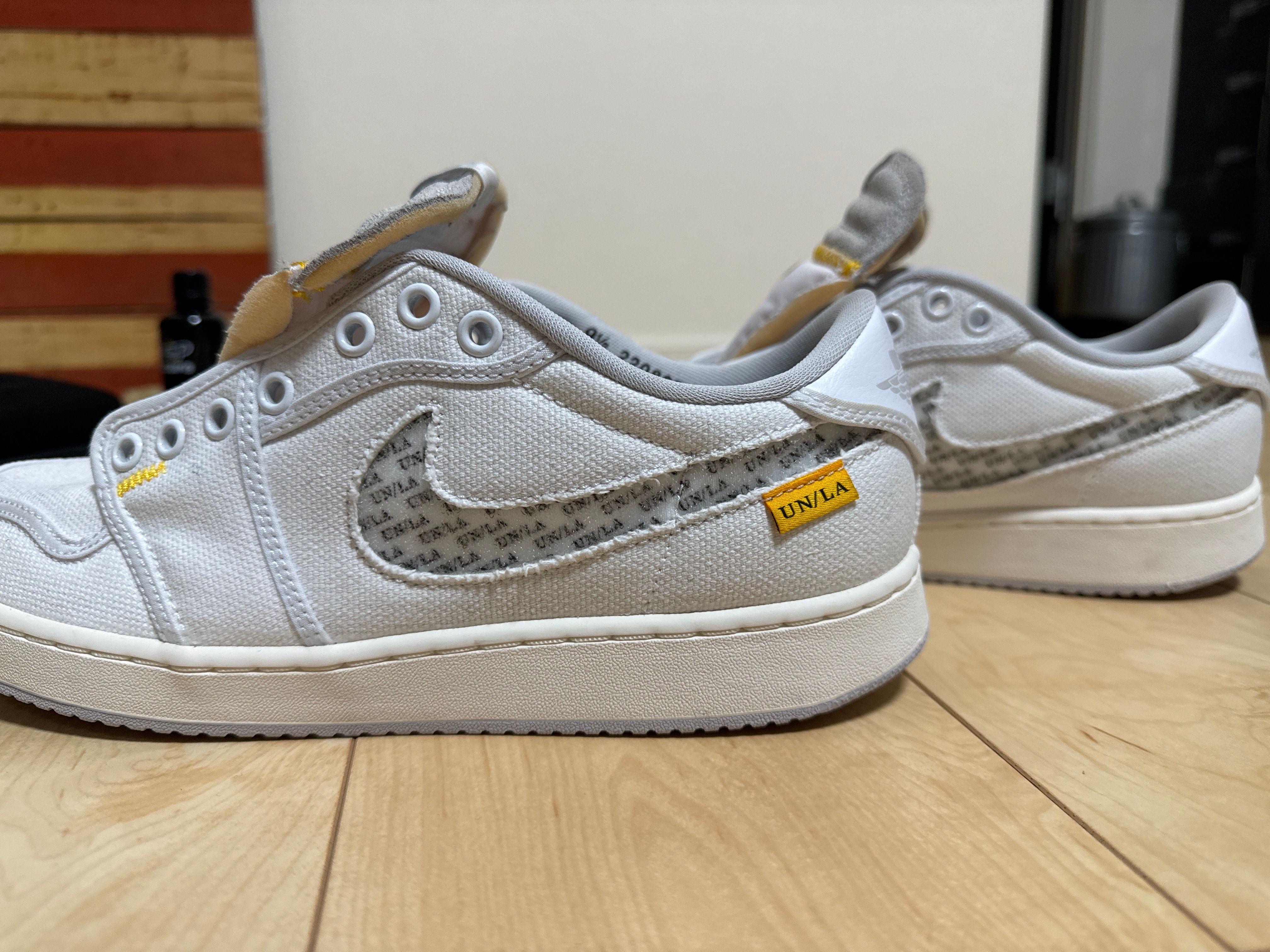 UNION × Nike Air Jordan 1 Low KO "White Canvas"