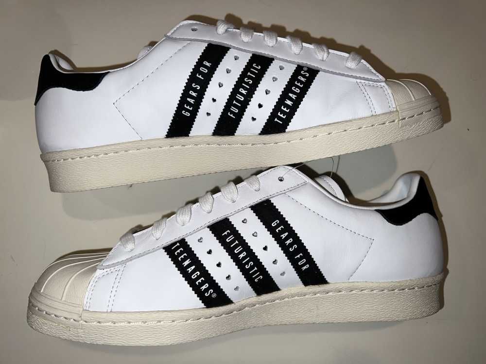 HUMAN MADE × adidas Superstar 80s "White/Black"