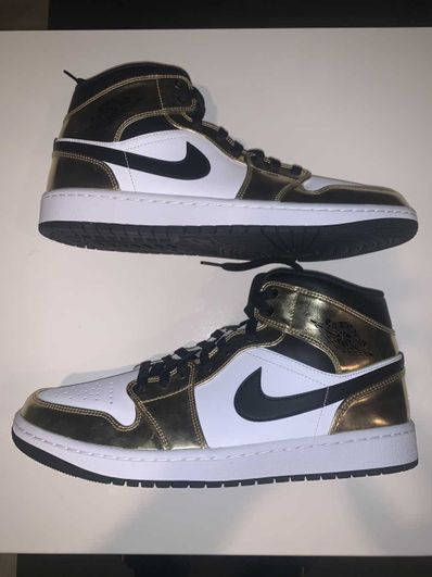 NIKE AIR JORDAN 1 MID SE "METALLIC GOLD"