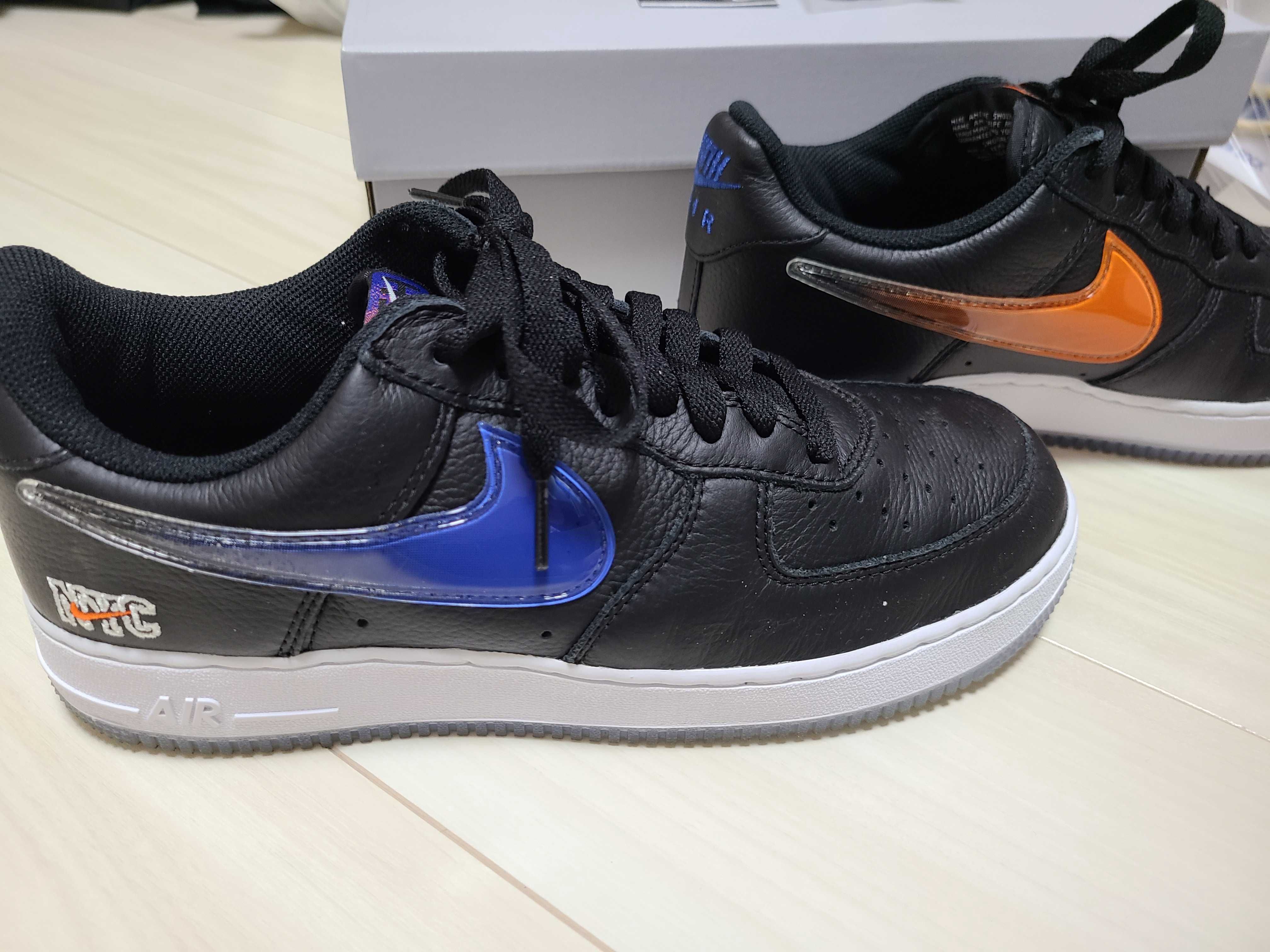 KITH × Nike Air Force 1 Low New York Knicks "Black/Brilliant Orange/Rush/Brilliant White"