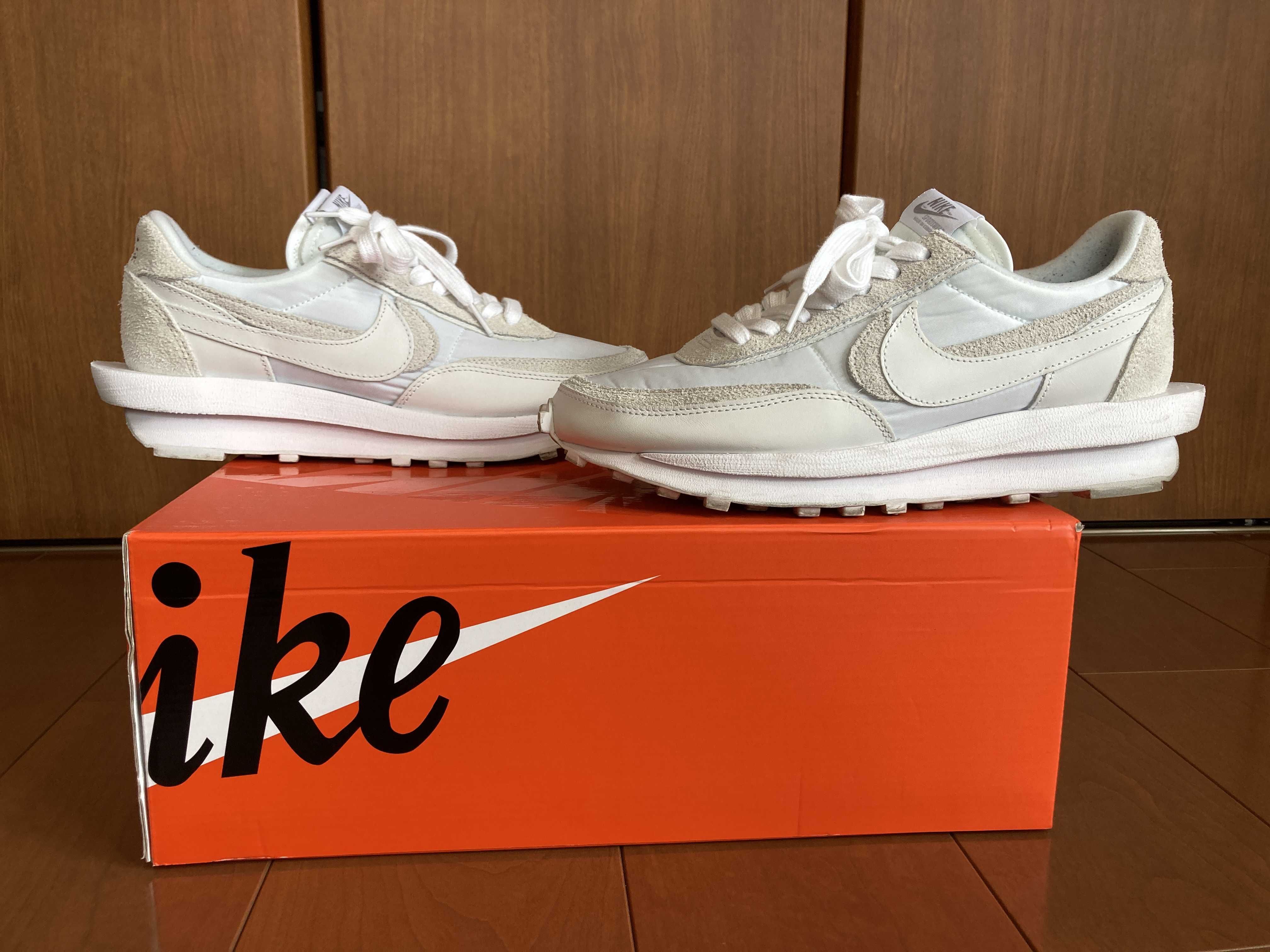 sacai × Nike LDV Waffle "Triple White"