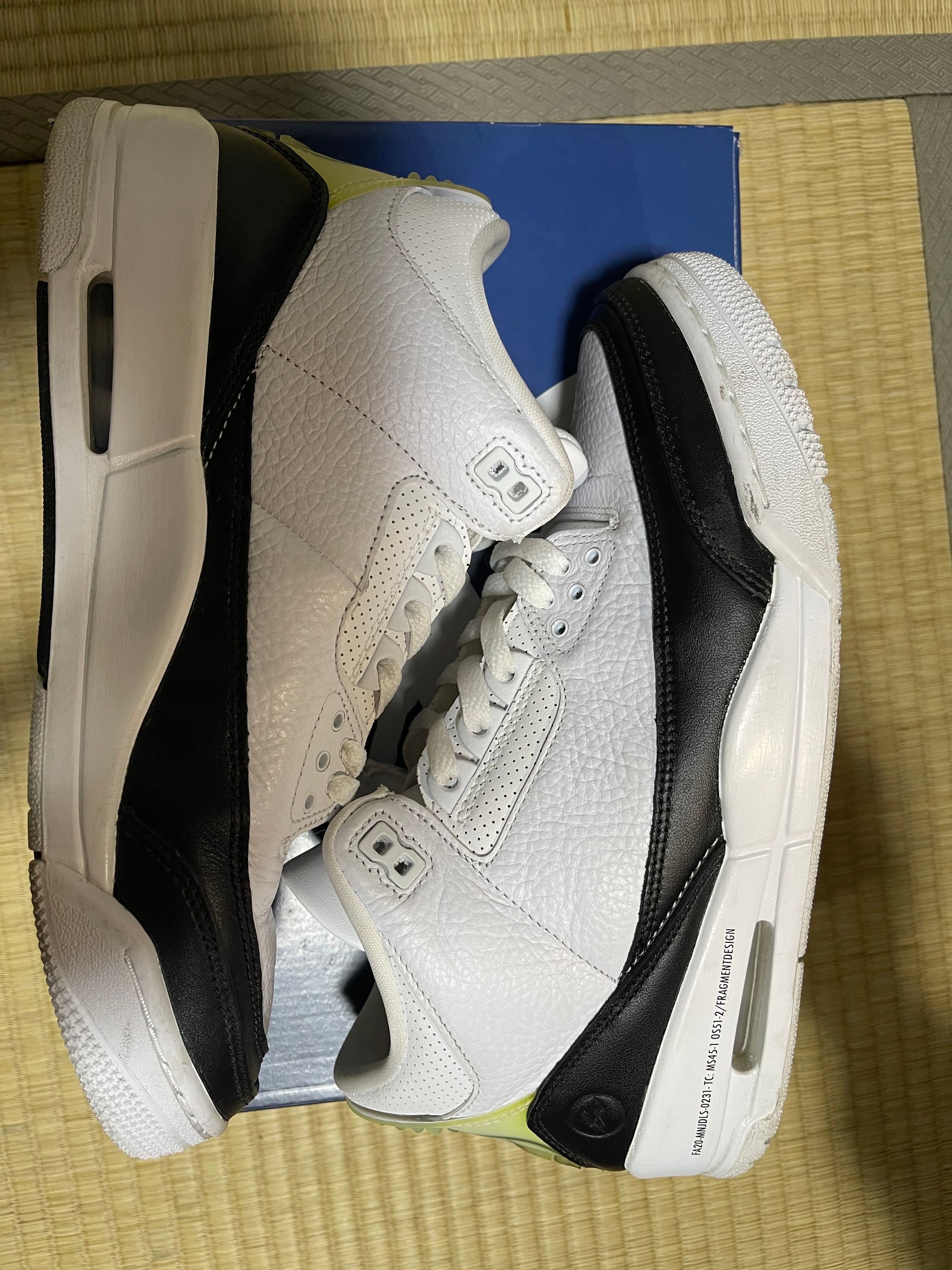 Fragment × Nike Air Jordan 3 "White/Black"