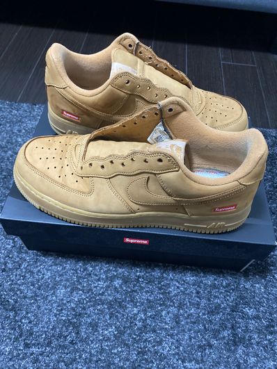 Supreme × Nike Air Force 1 Low "Flax/Wheat"