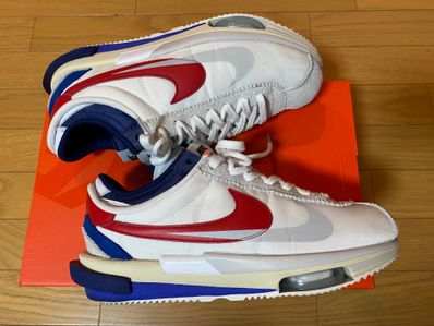 sacai × Nike Zoom Cortez "White and University Red"
