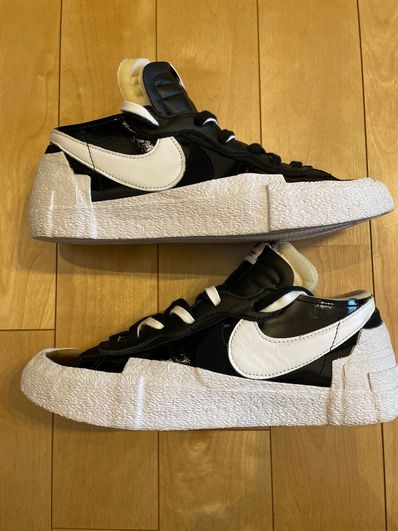 sacai × Nike Blazer Low "Black Patent Leather"