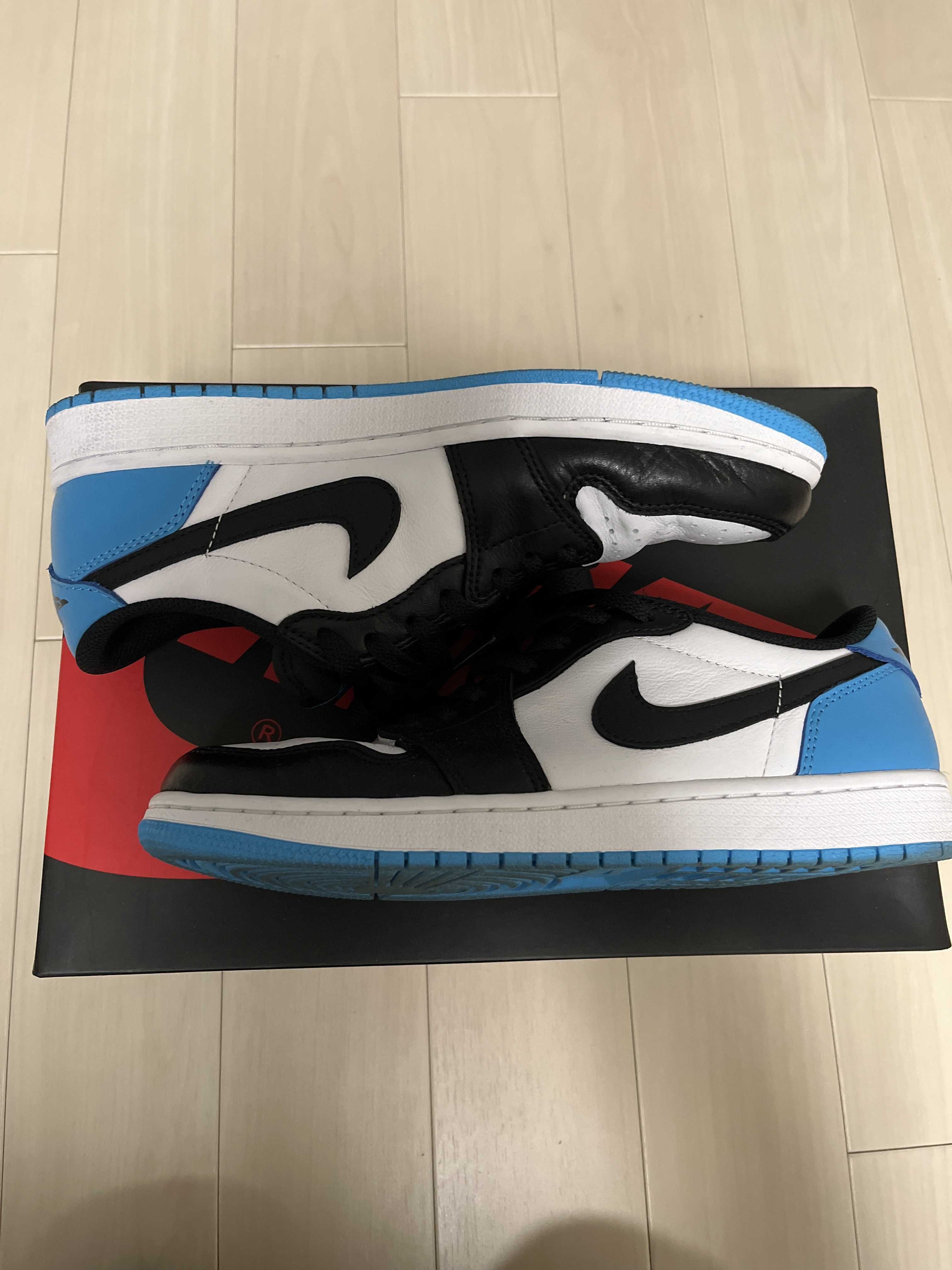 Nike Air Jordan 1 Low OG "Black and Dark Powder Blue/UNC"