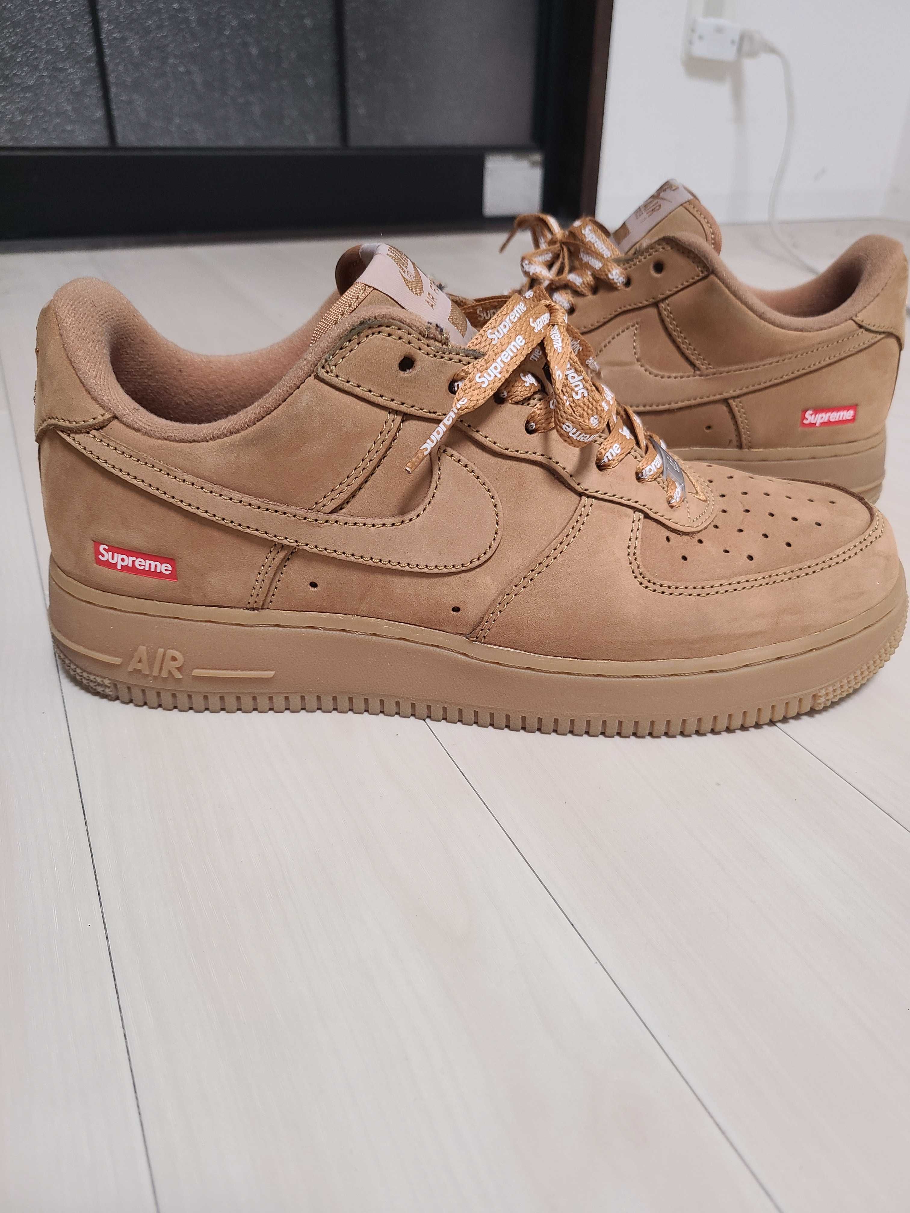 Supreme × Nike Air Force 1 Low "Flax/Wheat"