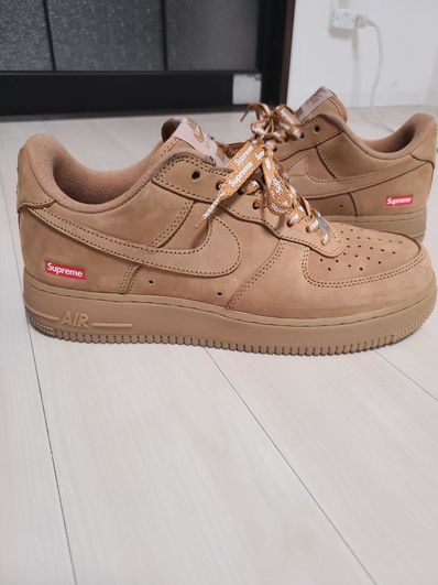 Supreme × Nike Air Force 1 Low "Flax/Wheat"