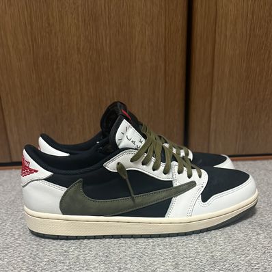 Travis Scott × Nike Women's Air Jordan 1 Low OG "Medium Olive"