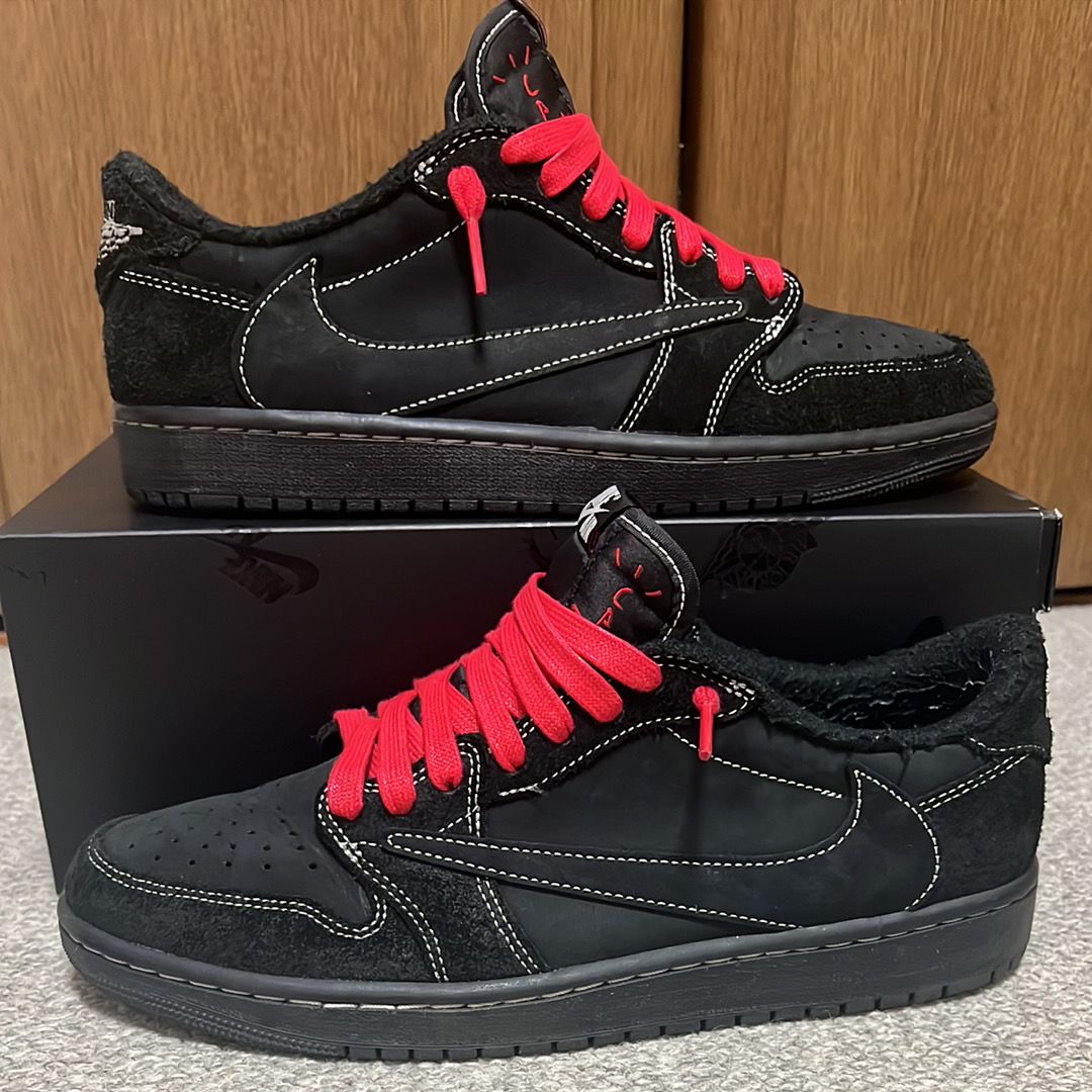 Travis Scott × Nike Air Jordan 1 Low OG SP "Black Phantom"