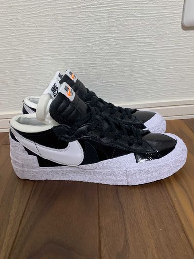 sacai × Nike Blazer Low "Black Patent Leather"