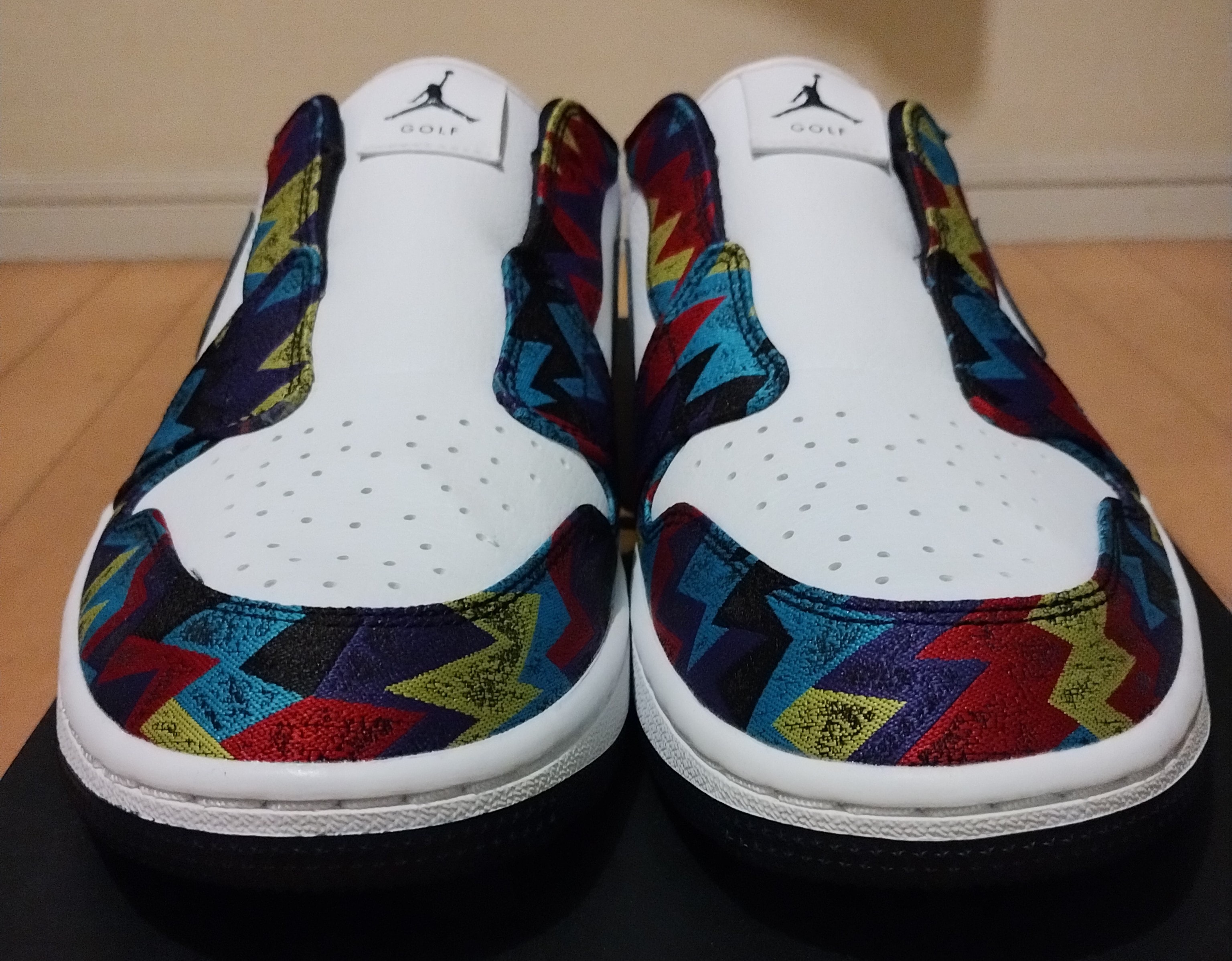 Nike Air Jordan 1 Mule Golf "White/Speed Yellow/University Red/Obsidian"