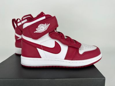 Nike GS Air Jordan 1 FlyEase "White/Red"