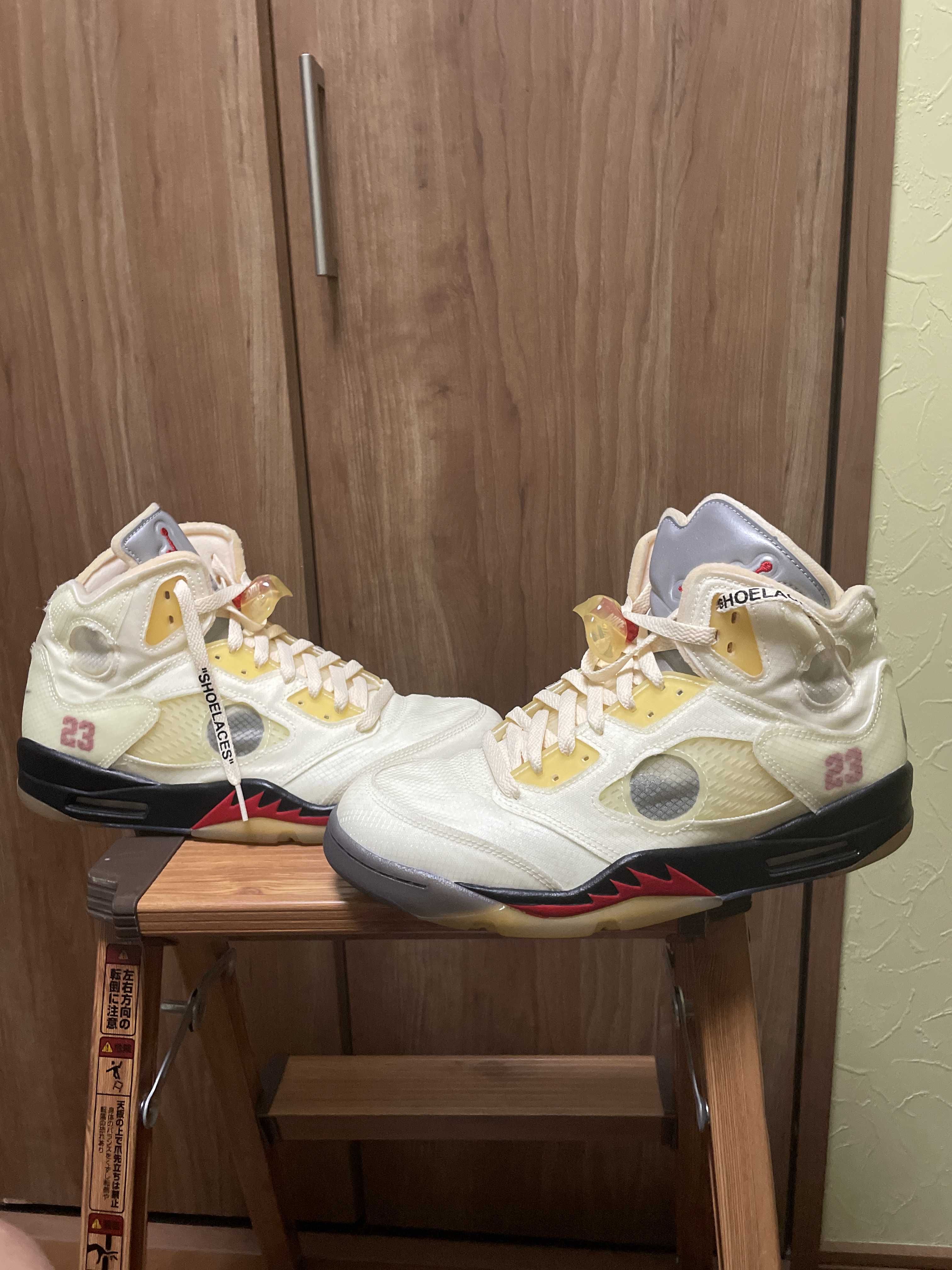 Off-White × Nike Air Jordan 5 "Sail"  