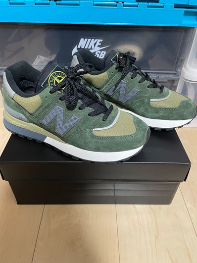 Stone Island × New Balance 574 Legacy "Dark Green"
