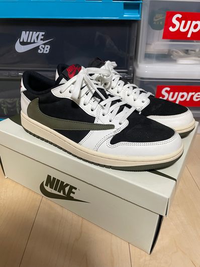 Travis Scott × Nike Women's Air Jordan 1 Low OG "Medium Olive"
