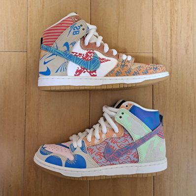 THOMAS CAMPBELL × Nike SB Dunk High "Ice Jade/Circuit Orange-Sail"