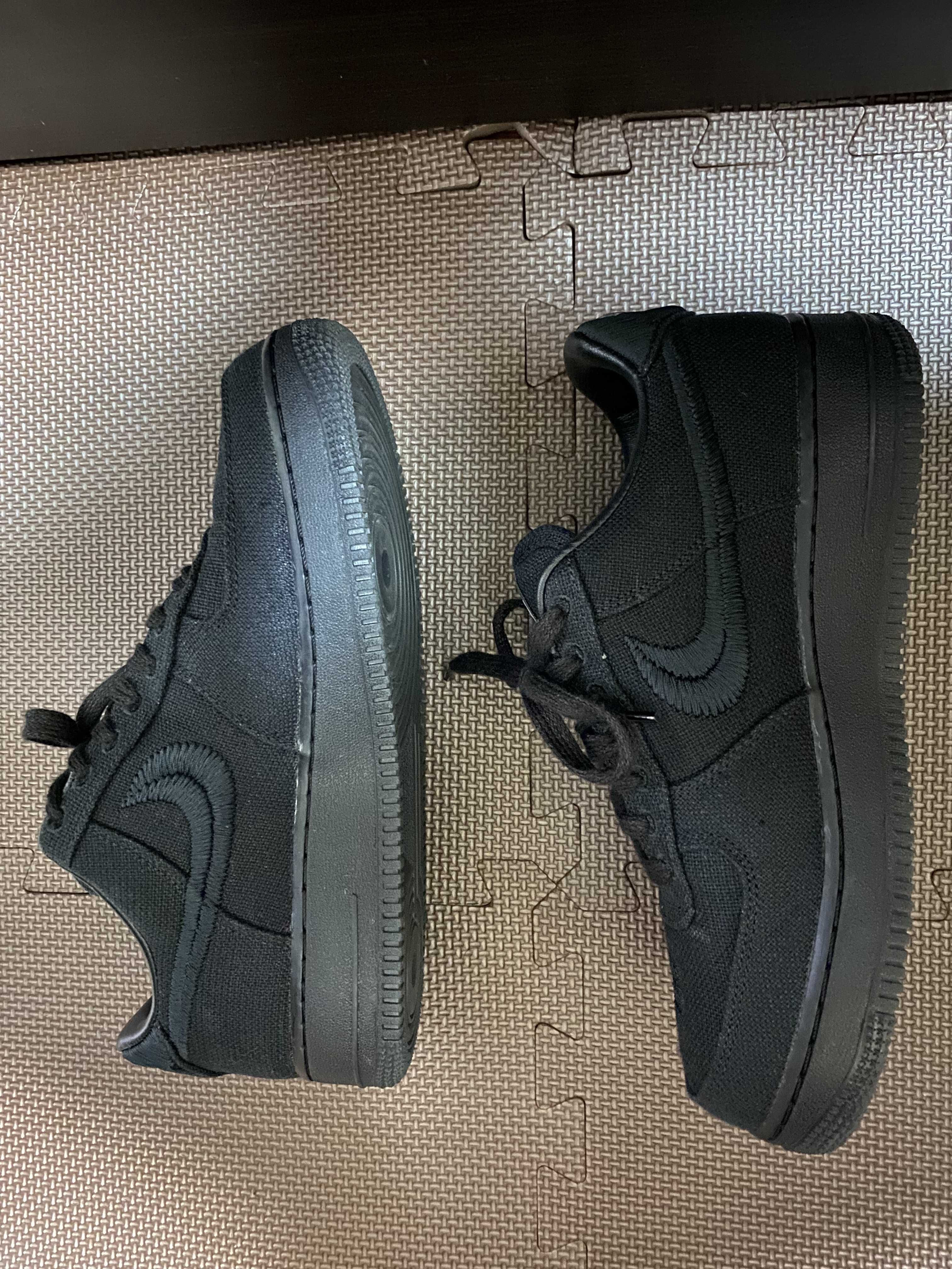 Stussy × Nike Air Force 1 Low "Triple Black"