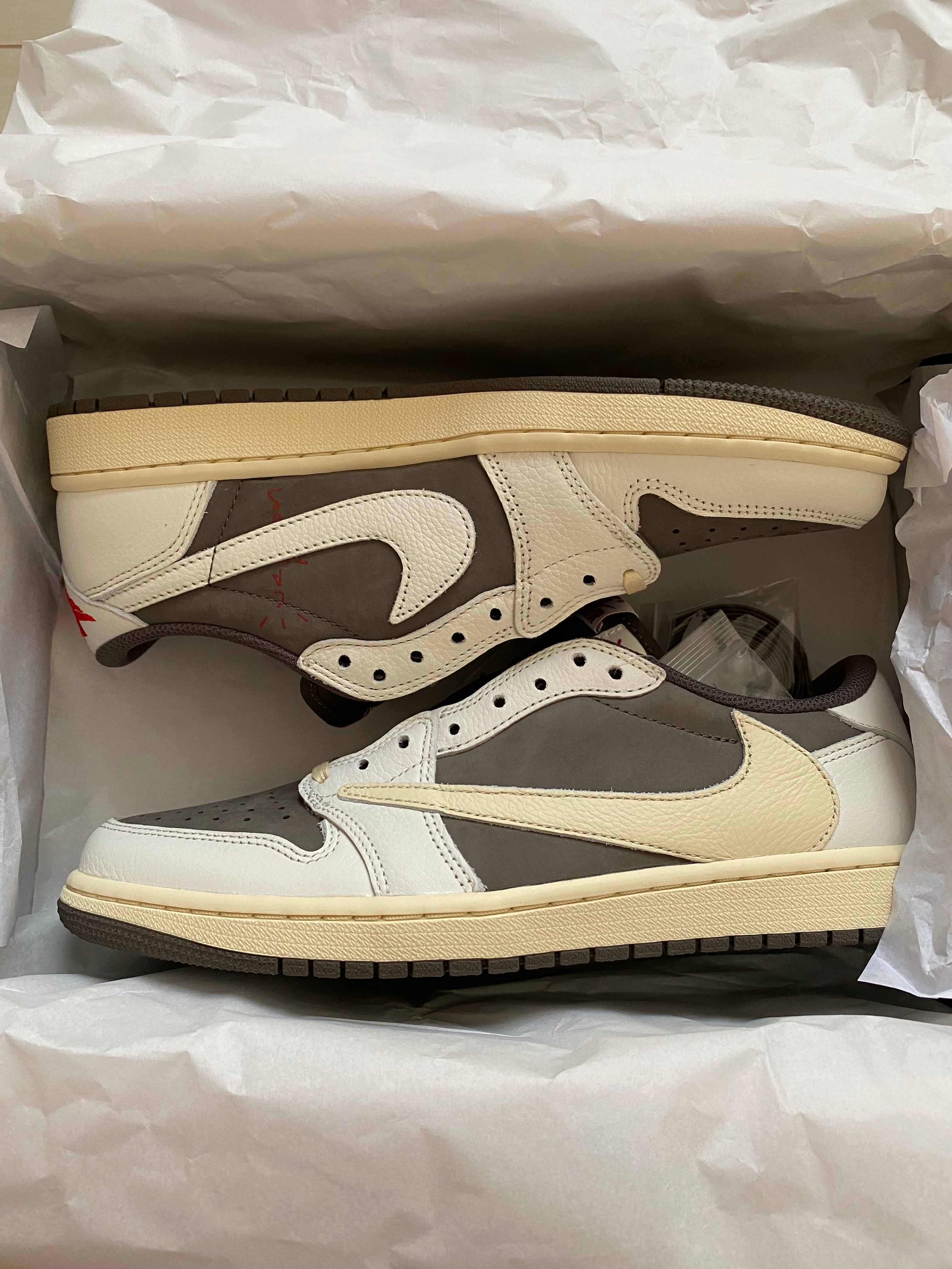 Travis Scott × Nike Air Jordan 1 Low OG SP "Reverse Mocha/Sail and Ridgerock"