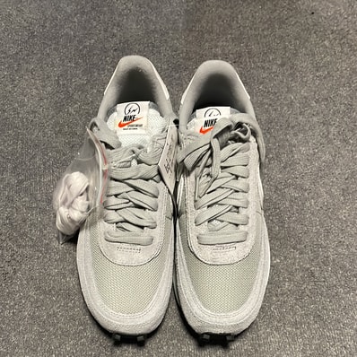 fragment design × sacai × Nike LD Waffle "Light Smoke Grey"
