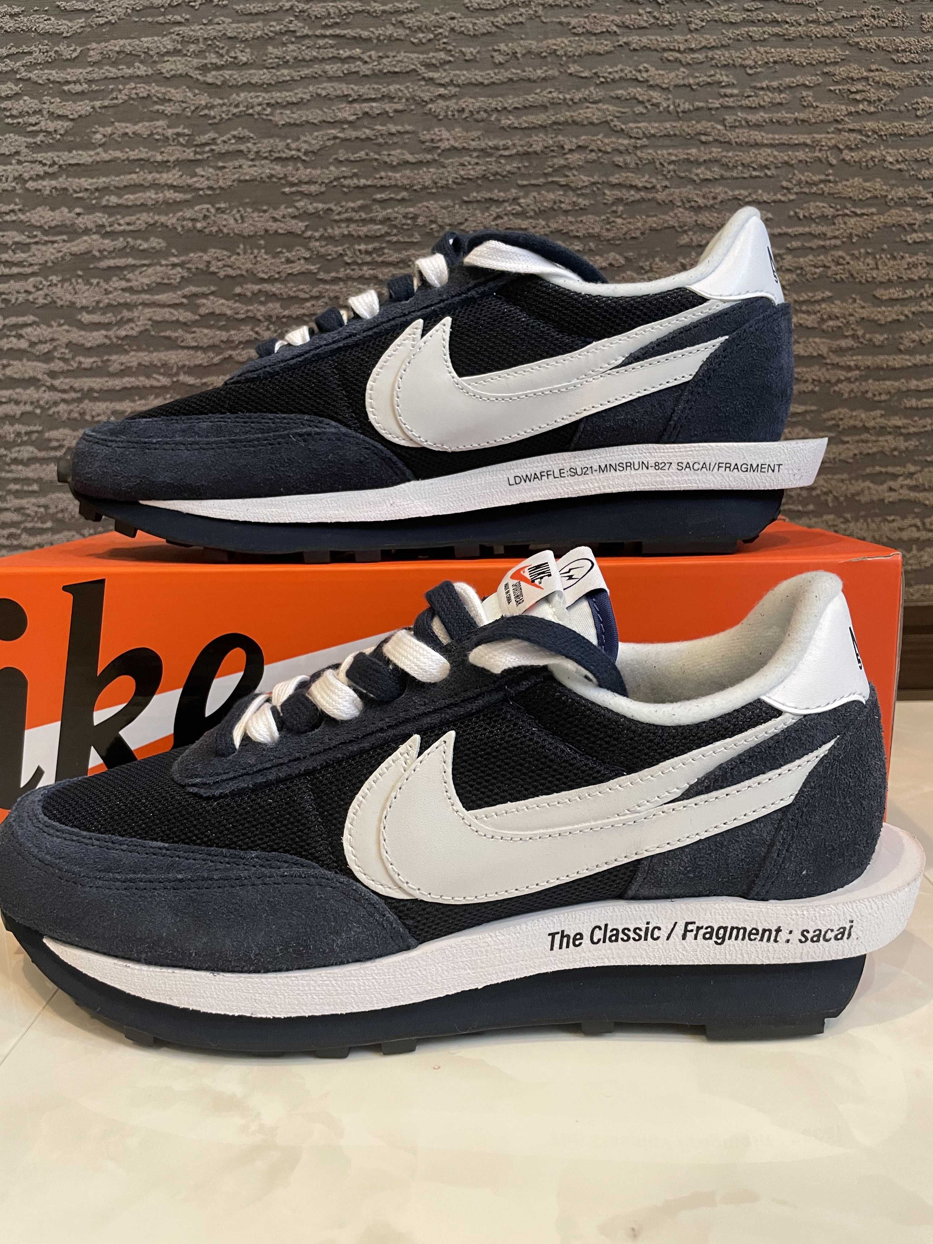 Fragment × sacai × Nike LD Waffle "Blackended Blue"