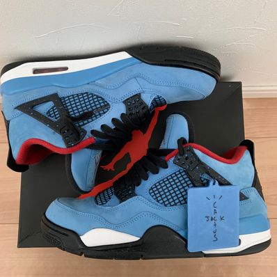 Travis Scott × Nike Air Jordan 4 Retro Cactus Jack "University Blue"