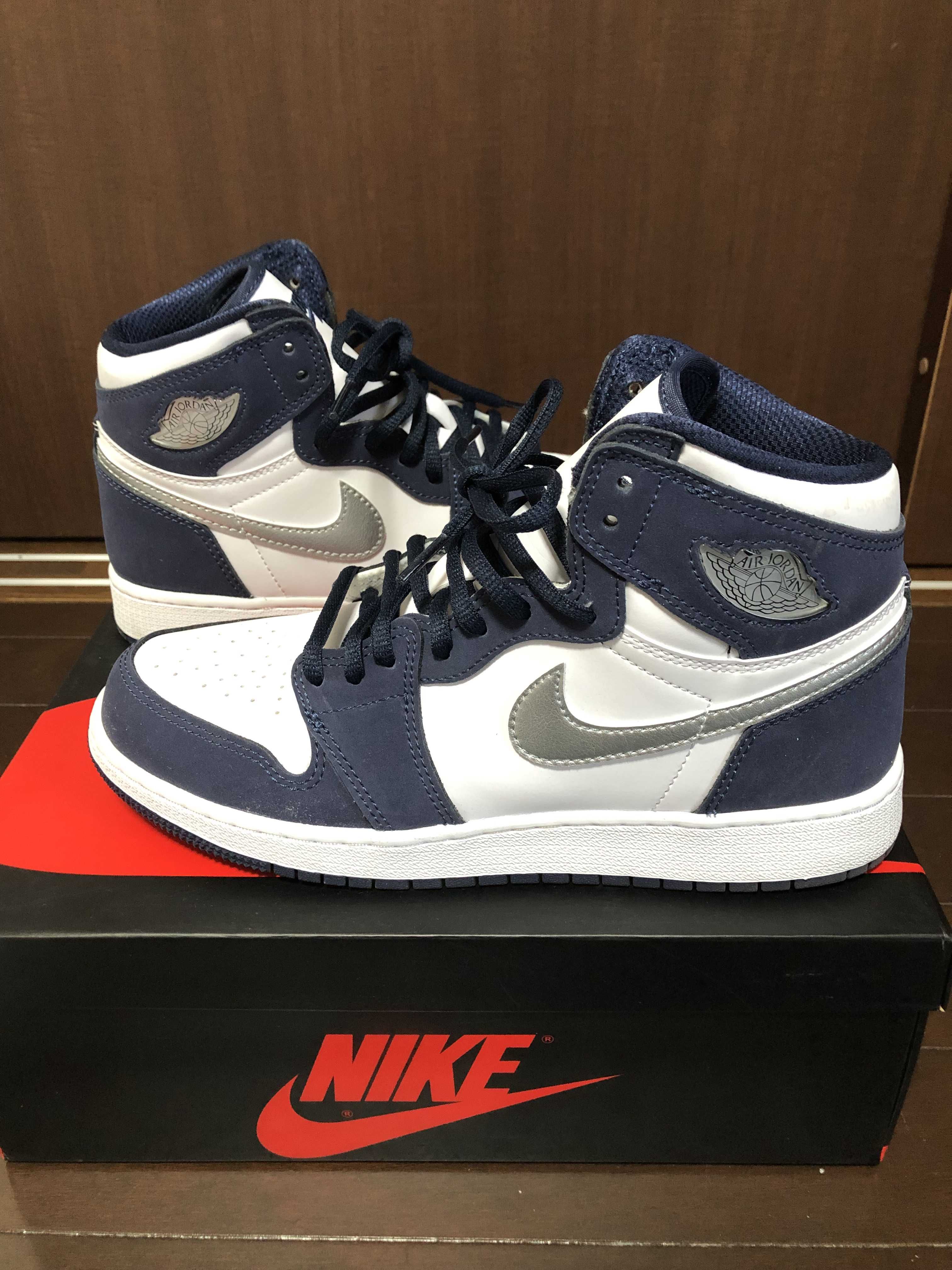 Nike GS Air Jordan 1 High OG CO.JP "Midnight Navy" (2020)(ブリーフケースなし)