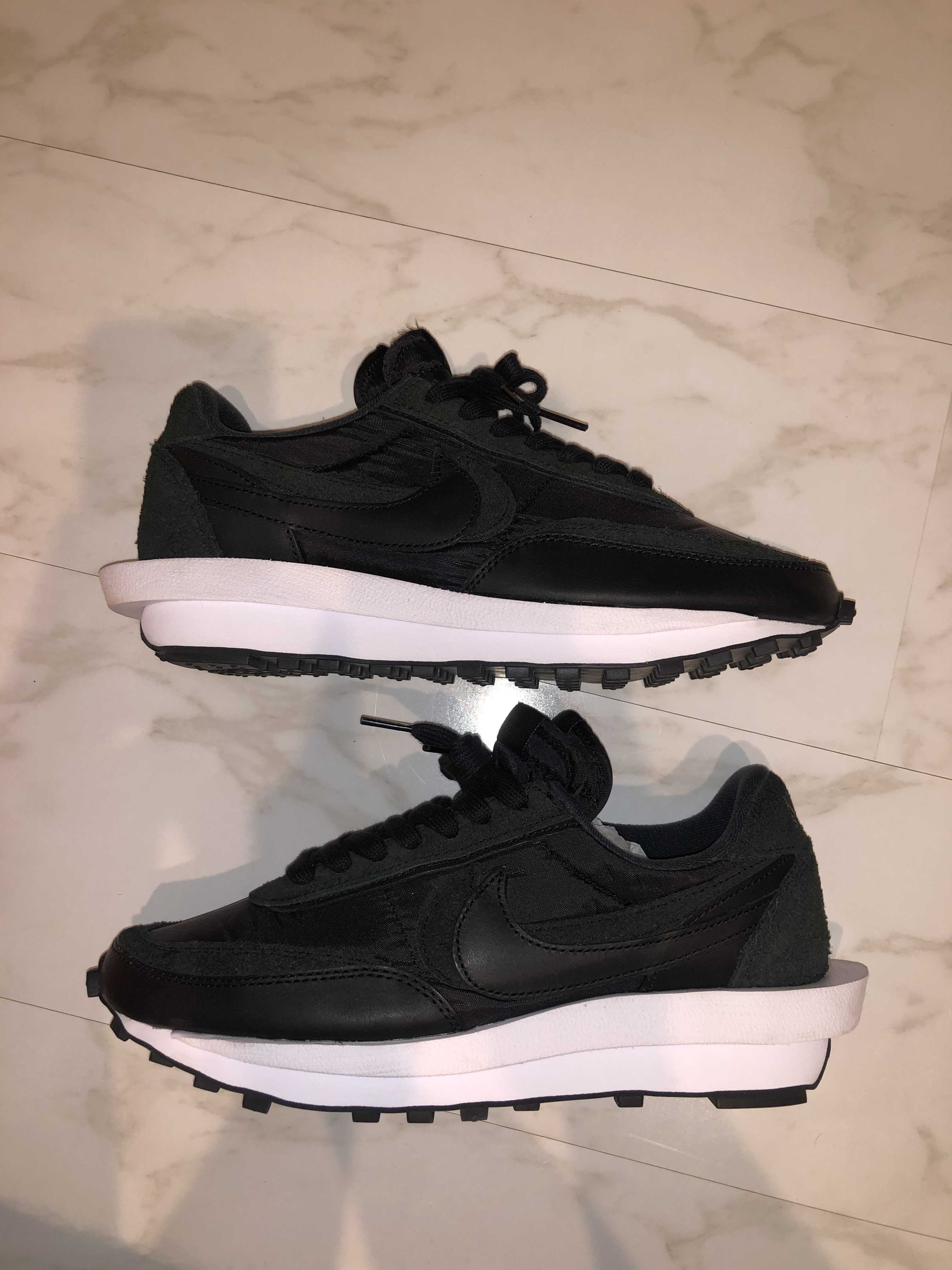sacai × Nike LDV Waffle "Triple Black"