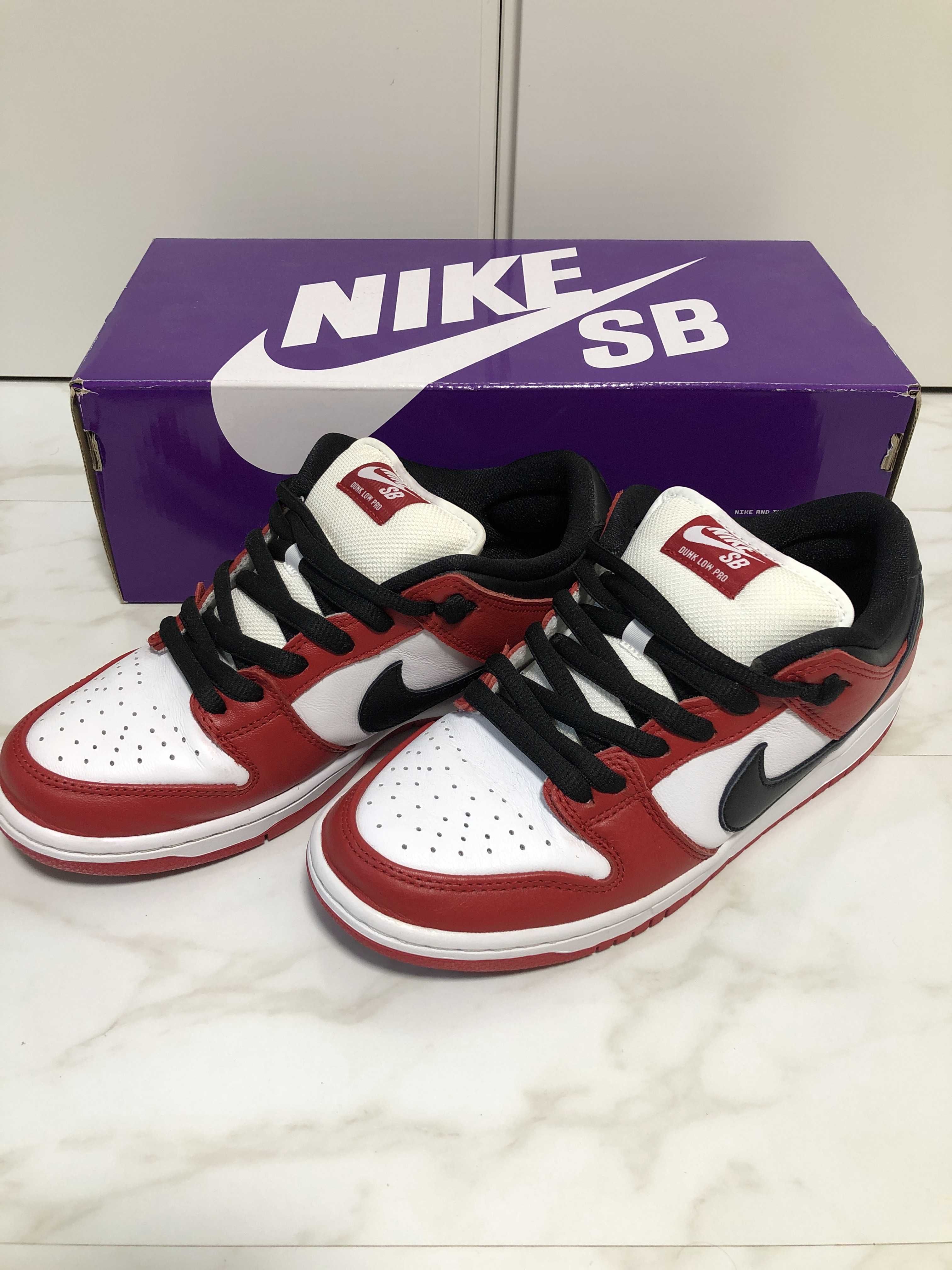 Nike SB Dunk Low Pro "J-Pack Chicago/Varsity Red and White"