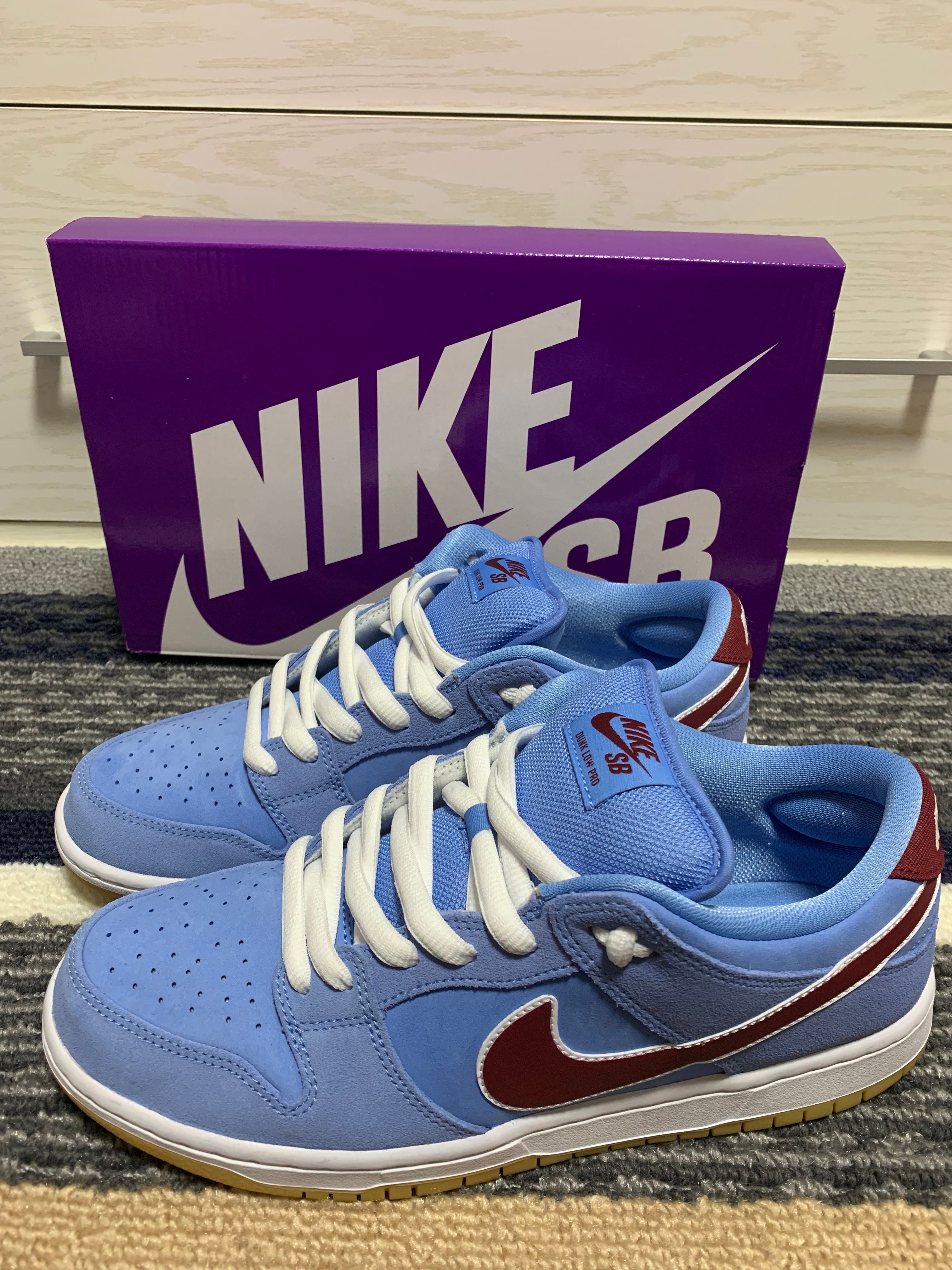 Nike SB Dunk Low Pro "Philadelphia Phillies/Valor Blue and Team Maroon"