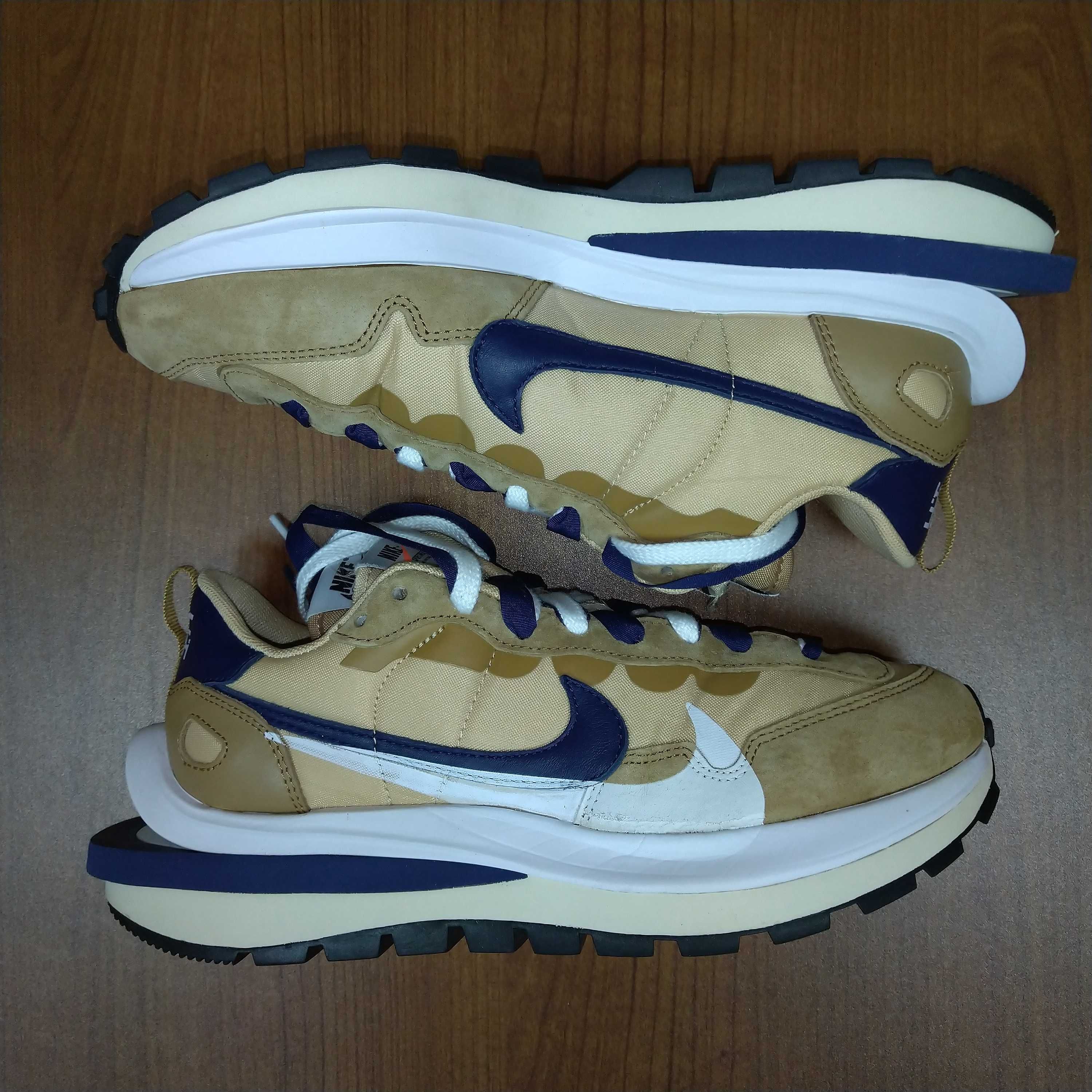 Sacai × Nike Vapor Waffle "Sesame And Blue Void"