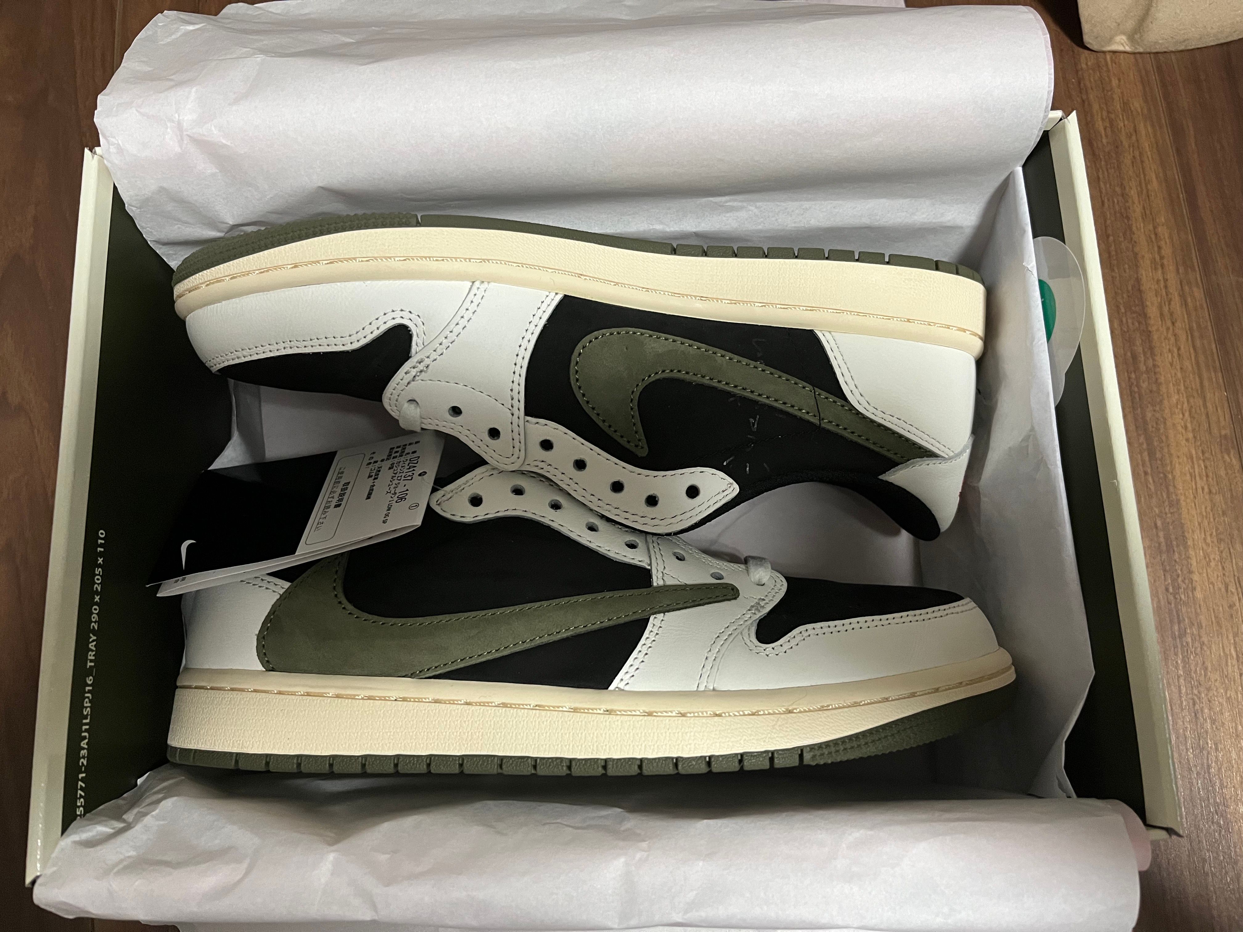 Travis Scott × Nike Women's Air Jordan 1 Low OG "Medium Olive"