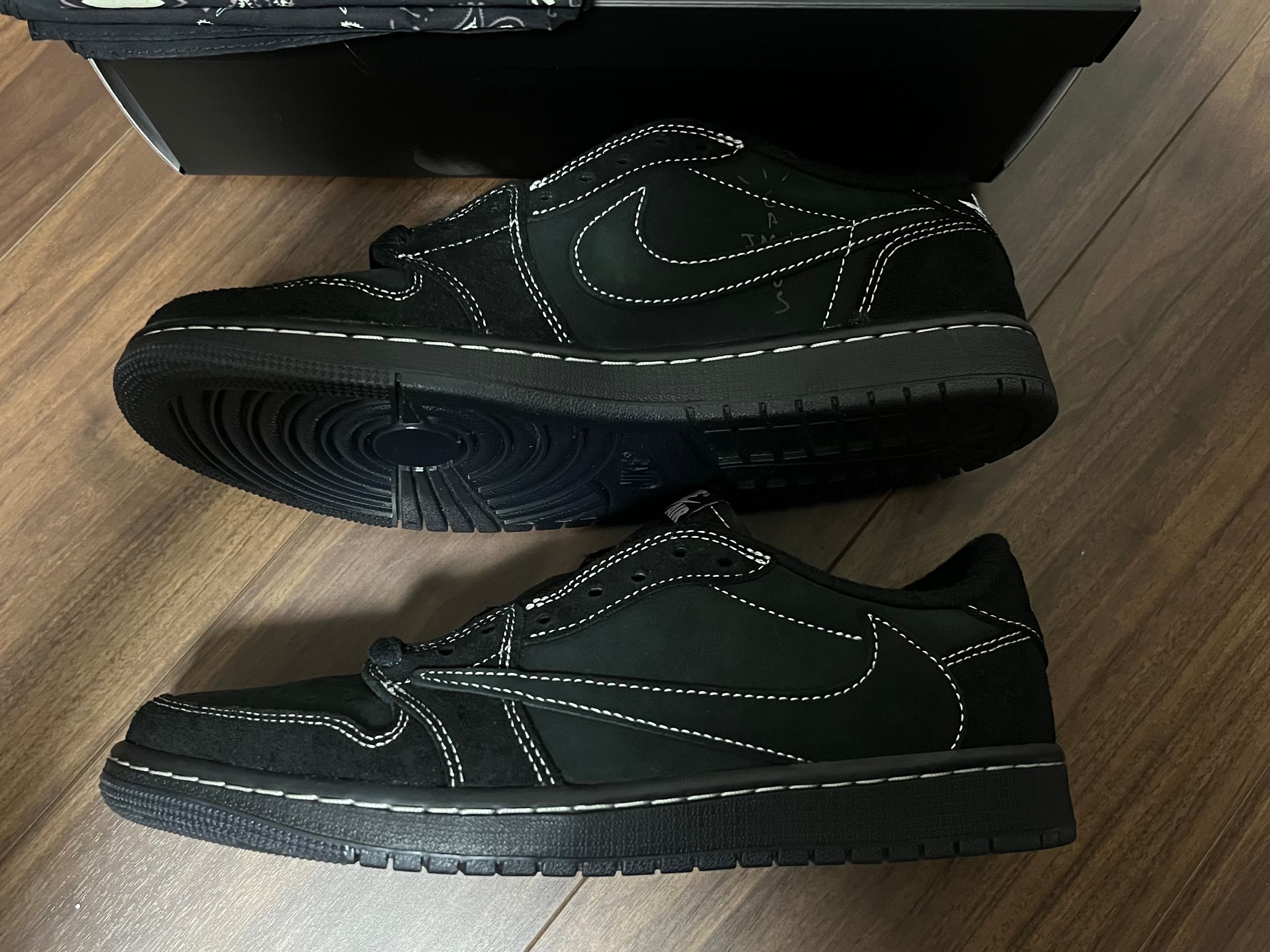 Travis Scott × Nike Air Jordan 1 Low OG SP "Black Phantom"