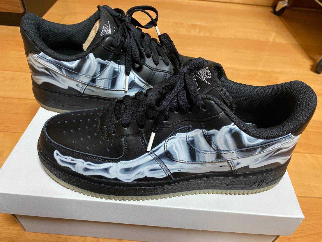 Nike Air Force 1 Low "Black Skeleton"