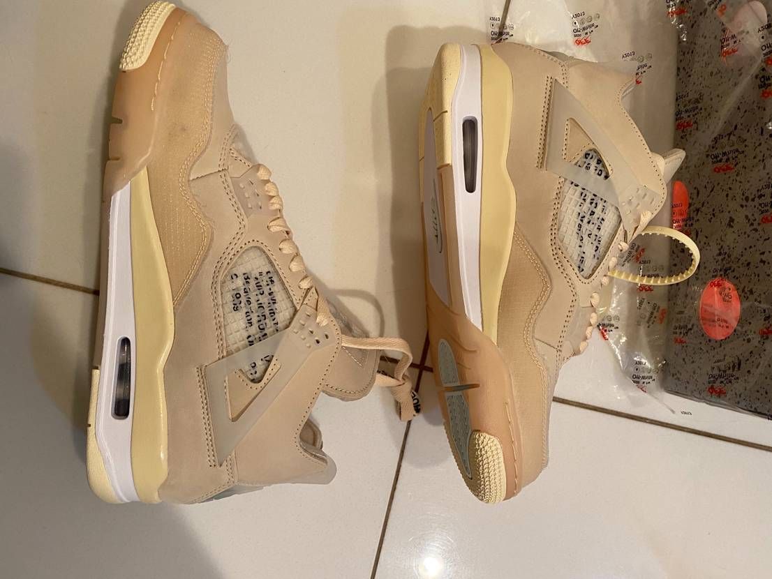 Off-White × Nike Women's Air Jordan 4 SP "Sail"