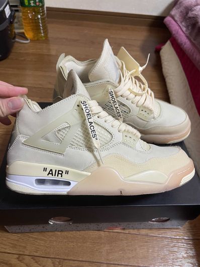 Off-White × Nike Women's Air Jordan 4 SP "Sail"