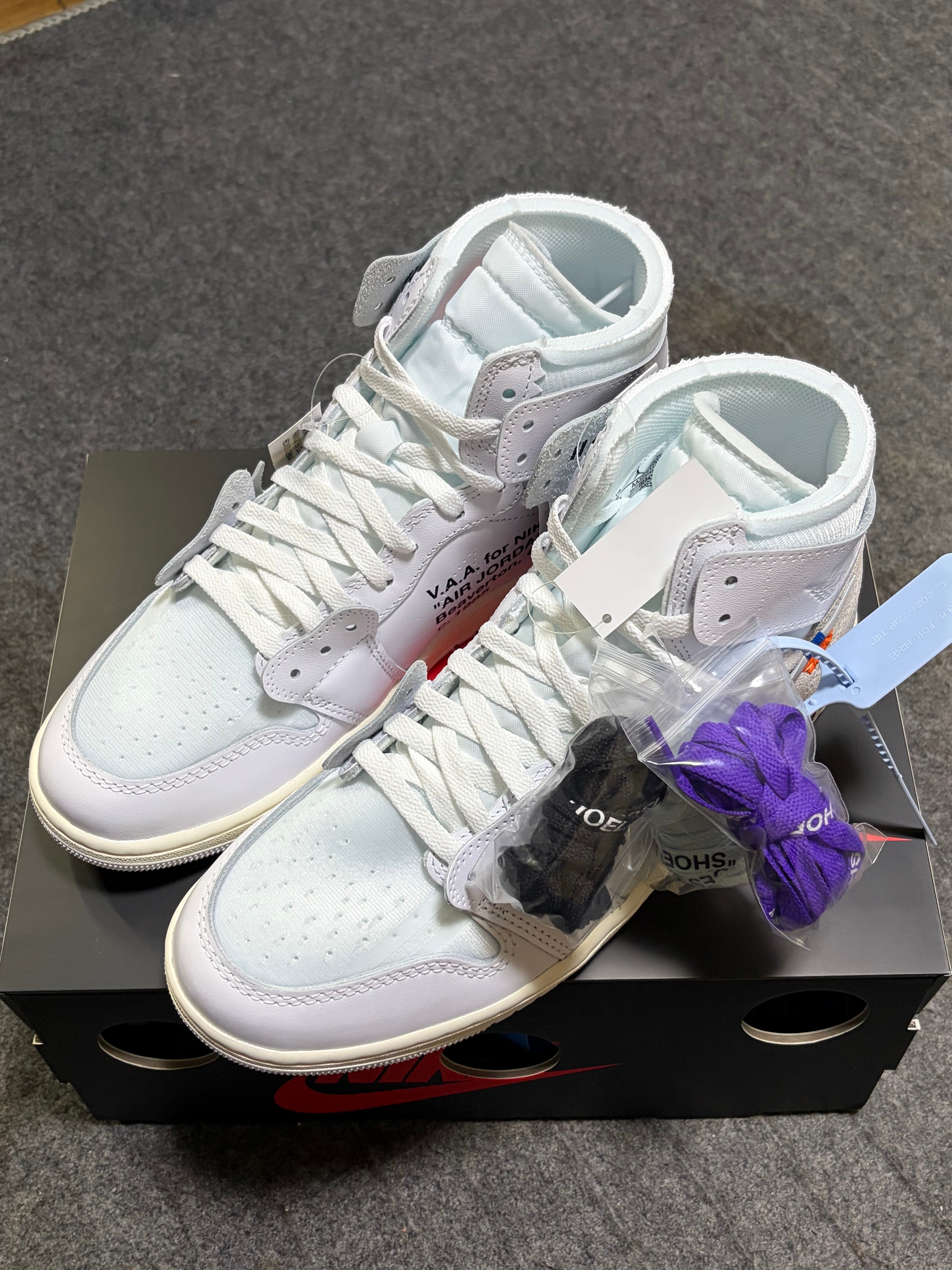 Virgil Abloh Archive (V.A.A.) × Nike Air Jordan 1 Retro High OG "Alaska"